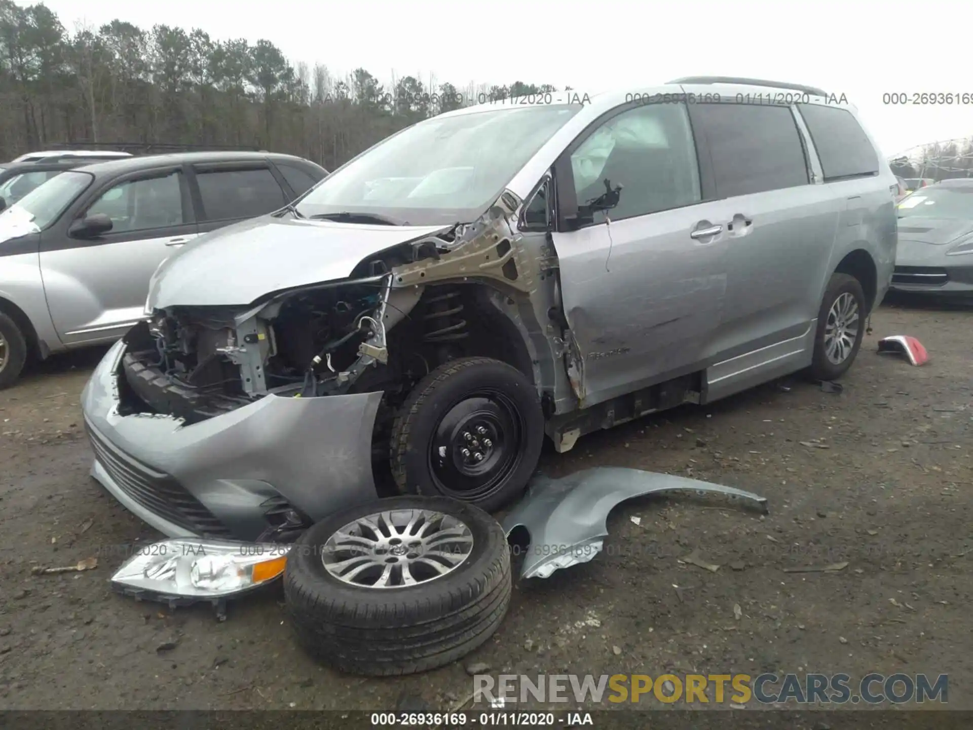 2 Photograph of a damaged car 5TDYZ3DC4KS995106 TOYOTA SIENNA 2019