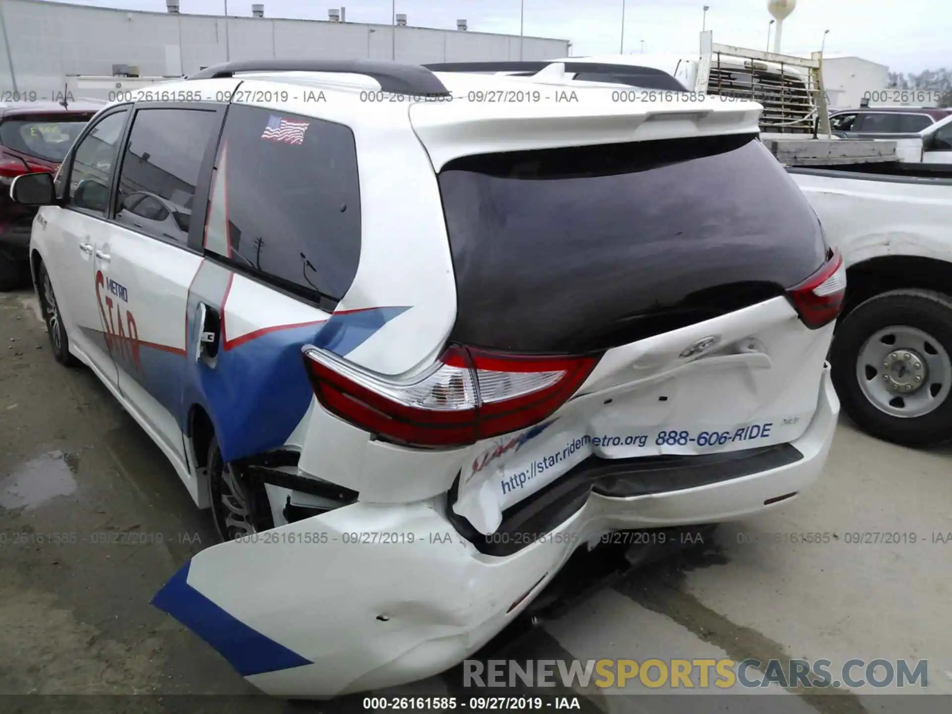 6 Фотография поврежденного автомобиля 5TDYZ3DC5KS002244 TOYOTA SIENNA 2019