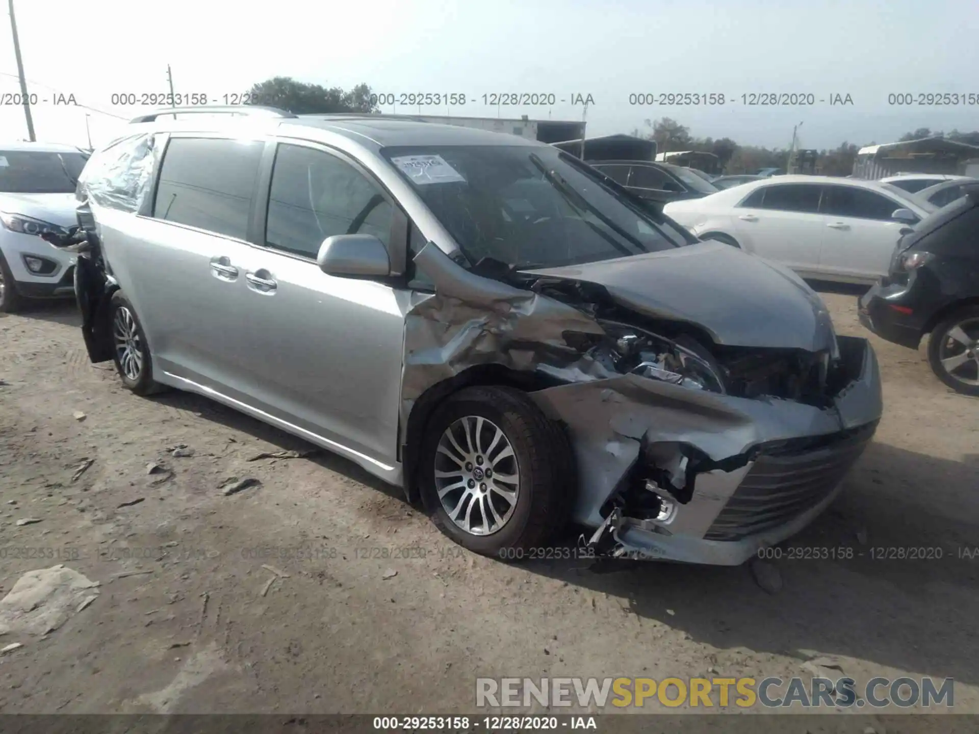 1 Photograph of a damaged car 5TDYZ3DC5KS989184 TOYOTA SIENNA 2019