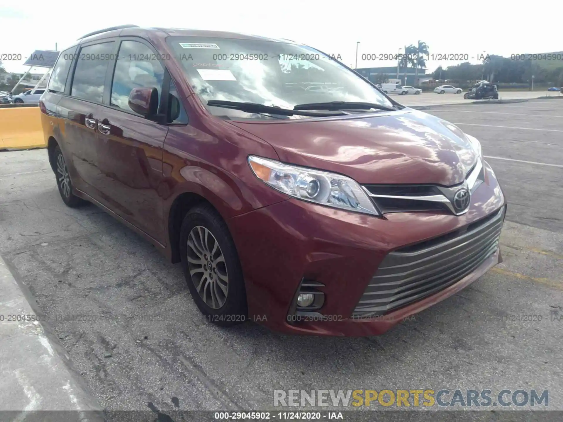 1 Photograph of a damaged car 5TDYZ3DC6KS004357 TOYOTA SIENNA 2019