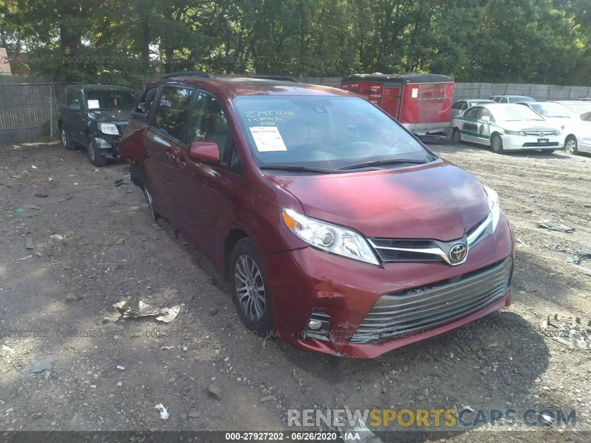 1 Photograph of a damaged car 5TDYZ3DC6KS972667 TOYOTA SIENNA 2019