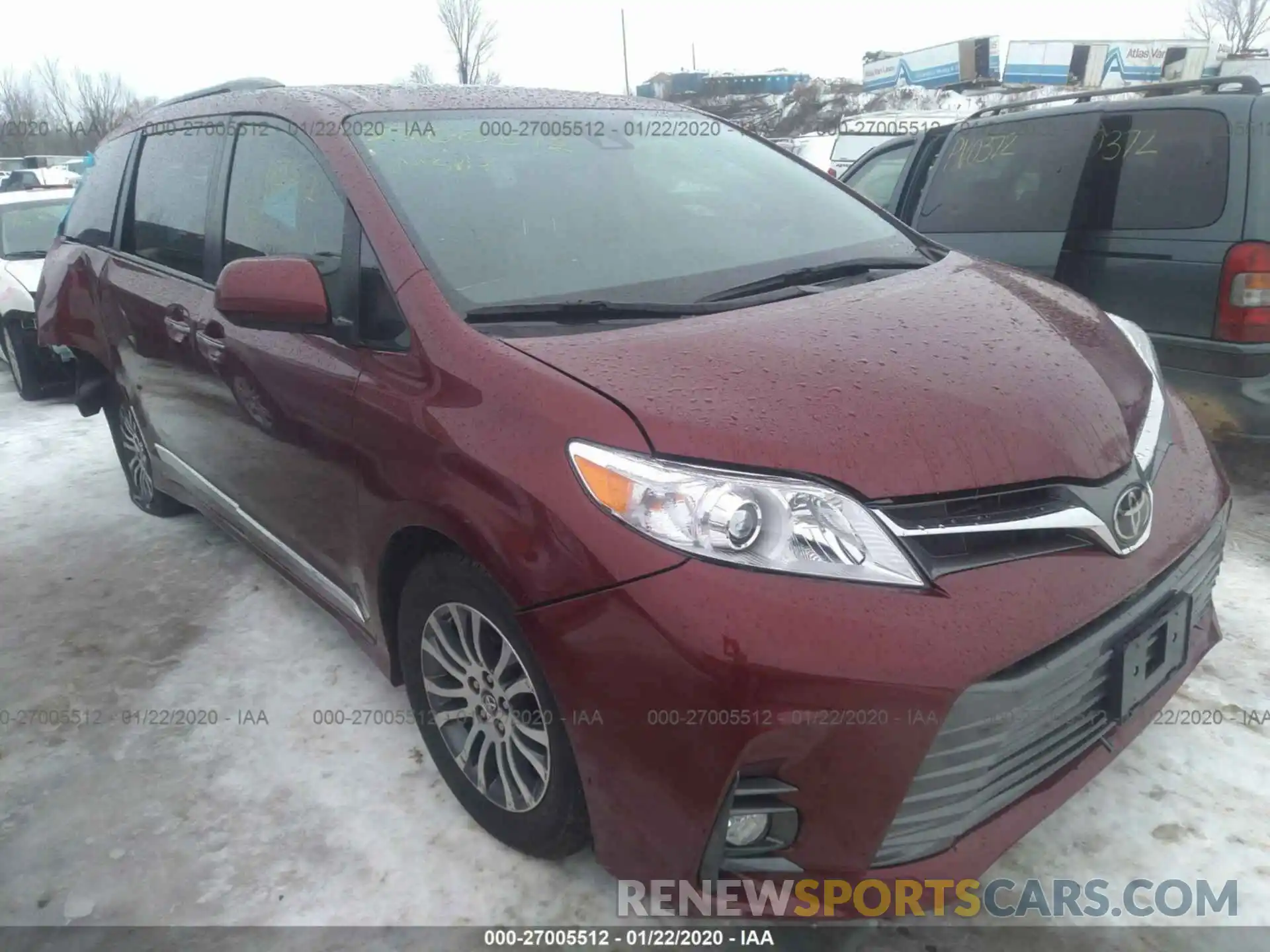 1 Photograph of a damaged car 5TDYZ3DC6KS999707 TOYOTA SIENNA 2019