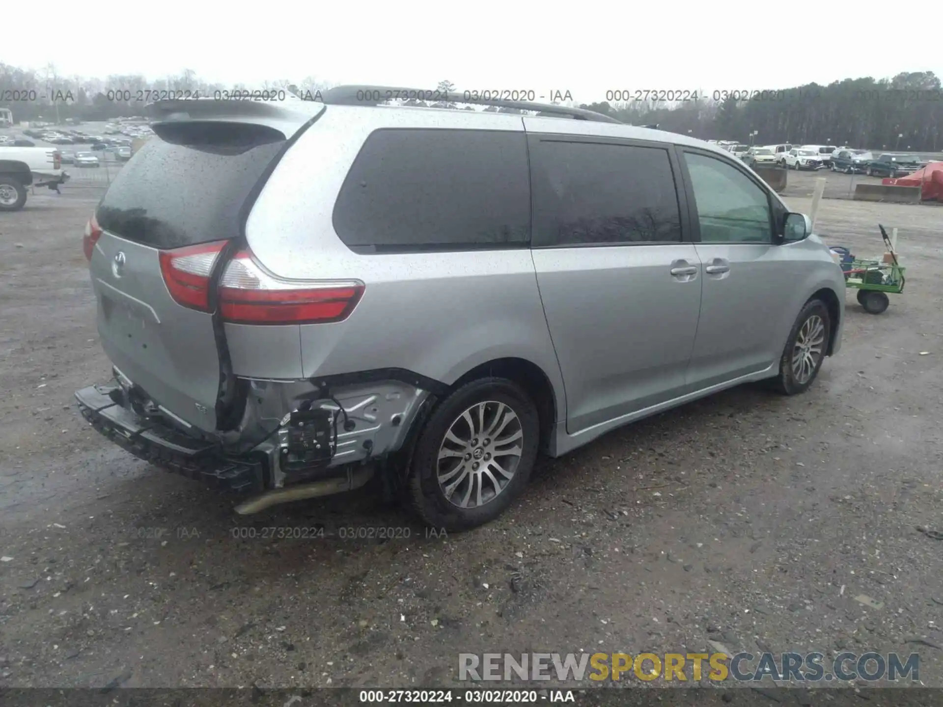 4 Фотография поврежденного автомобиля 5TDYZ3DC7KS006280 TOYOTA SIENNA 2019