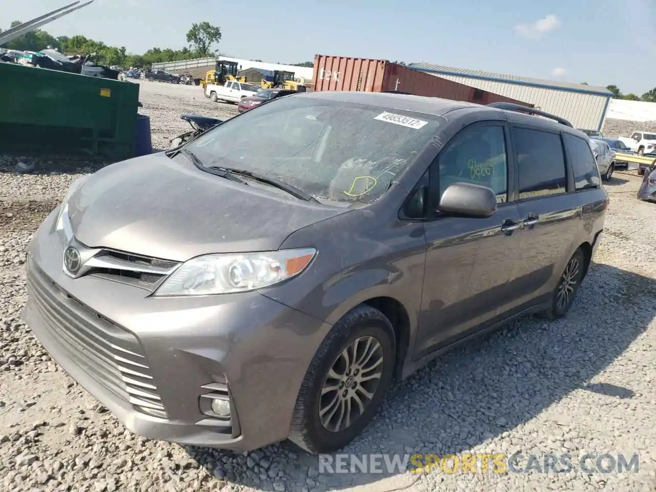 2 Фотография поврежденного автомобиля 5TDYZ3DC7KS016081 TOYOTA SIENNA 2019