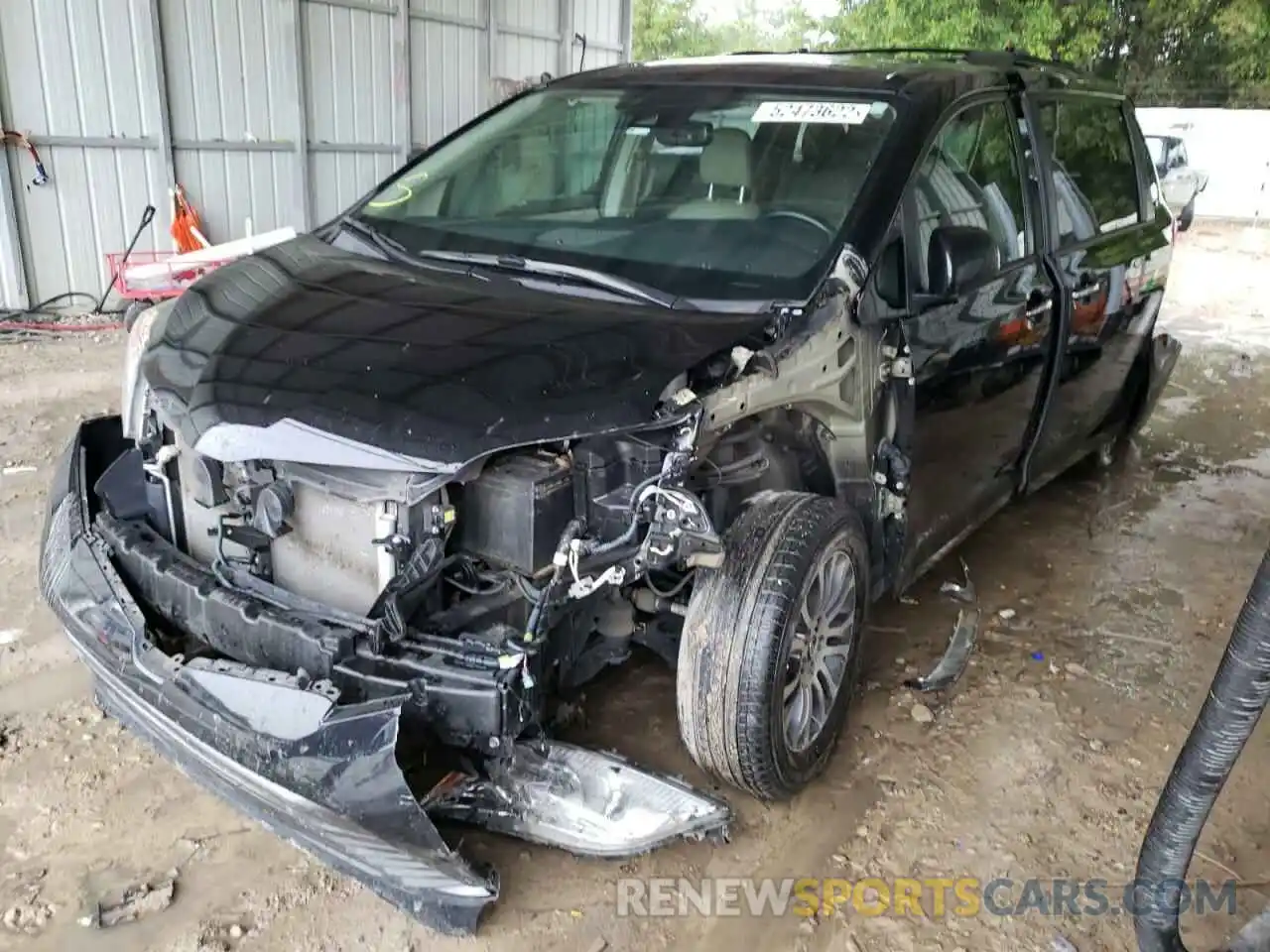 2 Photograph of a damaged car 5TDYZ3DC7KS972614 TOYOTA SIENNA 2019