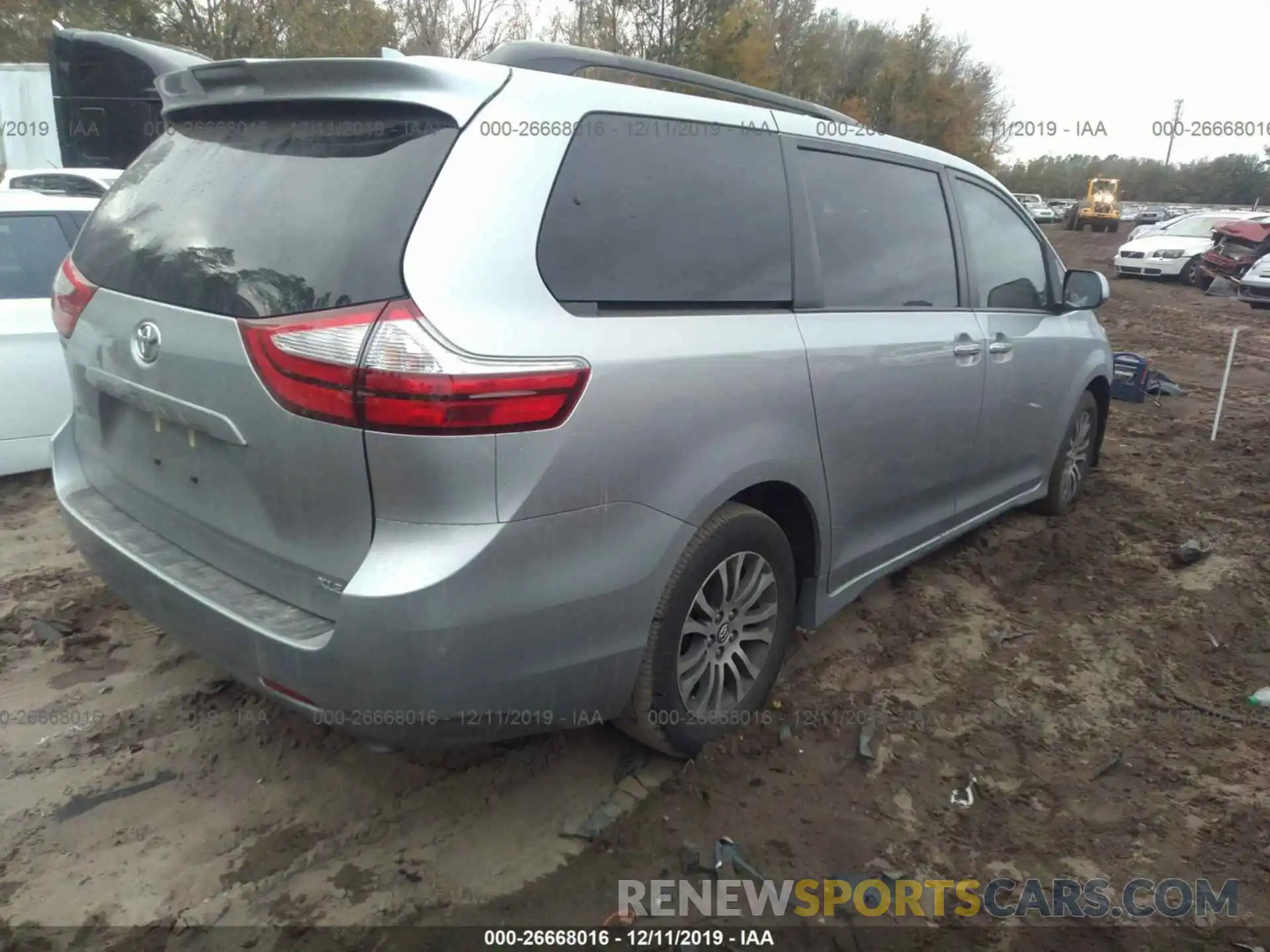 4 Фотография поврежденного автомобиля 5TDYZ3DC7KS982074 TOYOTA SIENNA 2019