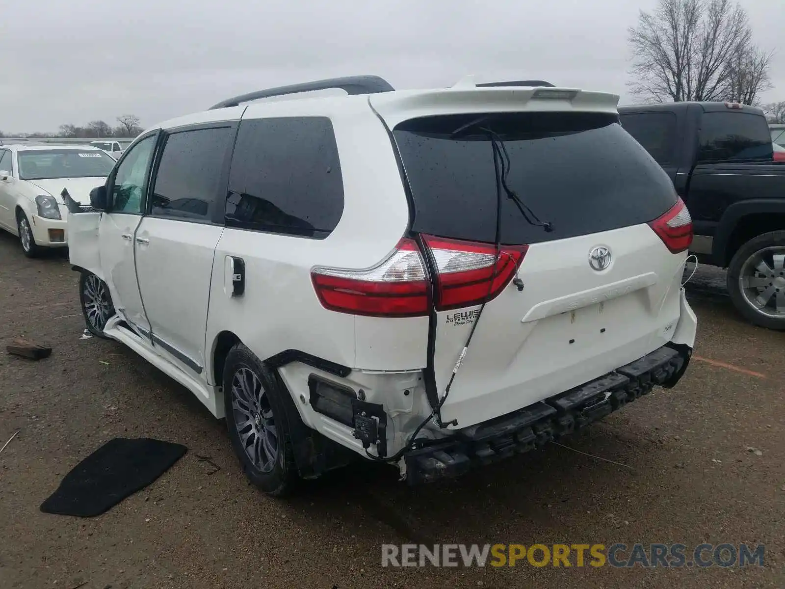 3 Фотография поврежденного автомобиля 5TDYZ3DC7KS984634 TOYOTA SIENNA 2019