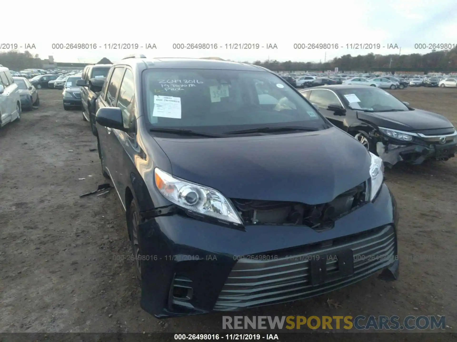 6 Фотография поврежденного автомобиля 5TDYZ3DC8KS003694 TOYOTA SIENNA 2019