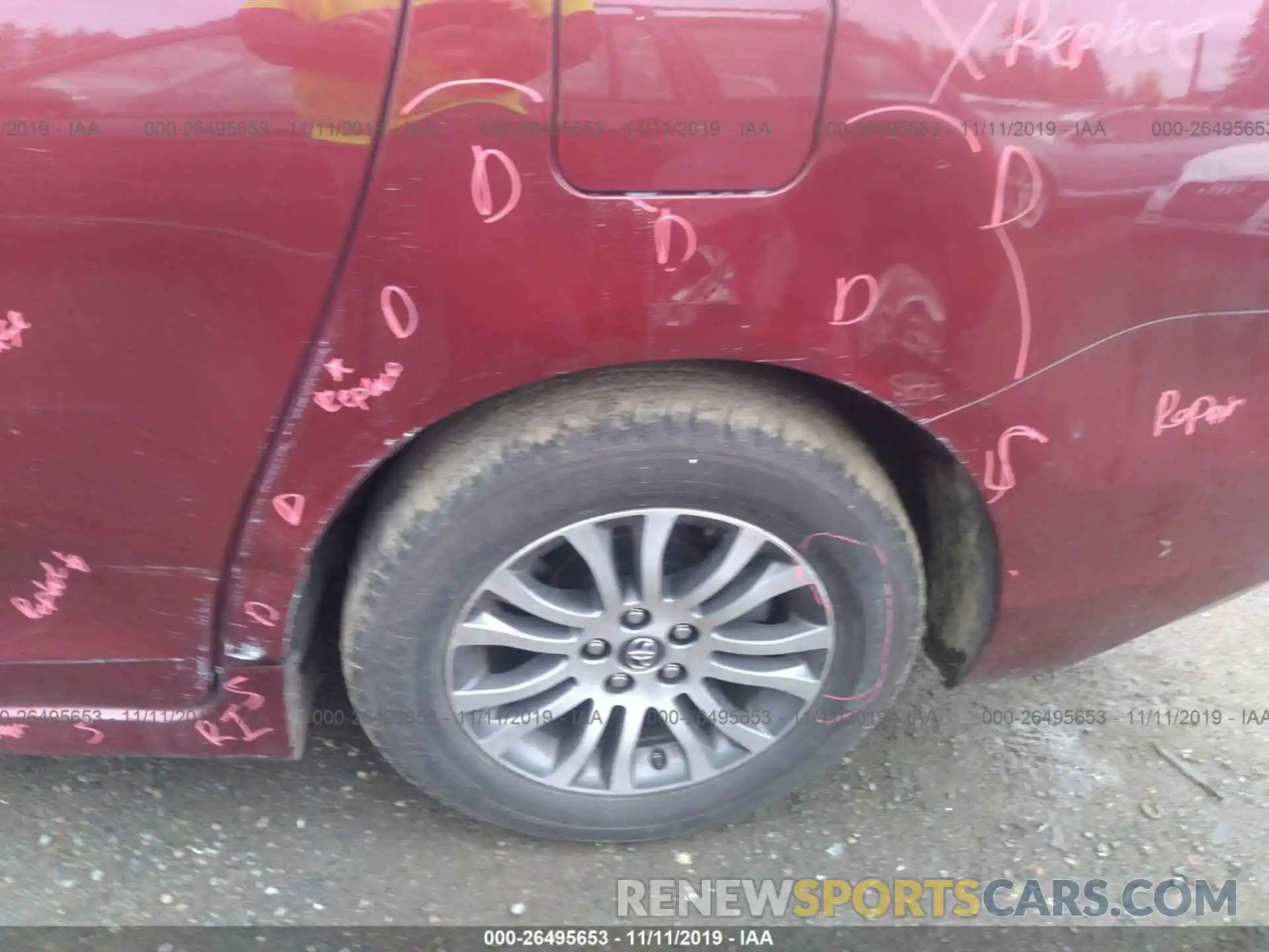 6 Photograph of a damaged car 5TDYZ3DC8KS008264 TOYOTA SIENNA 2019