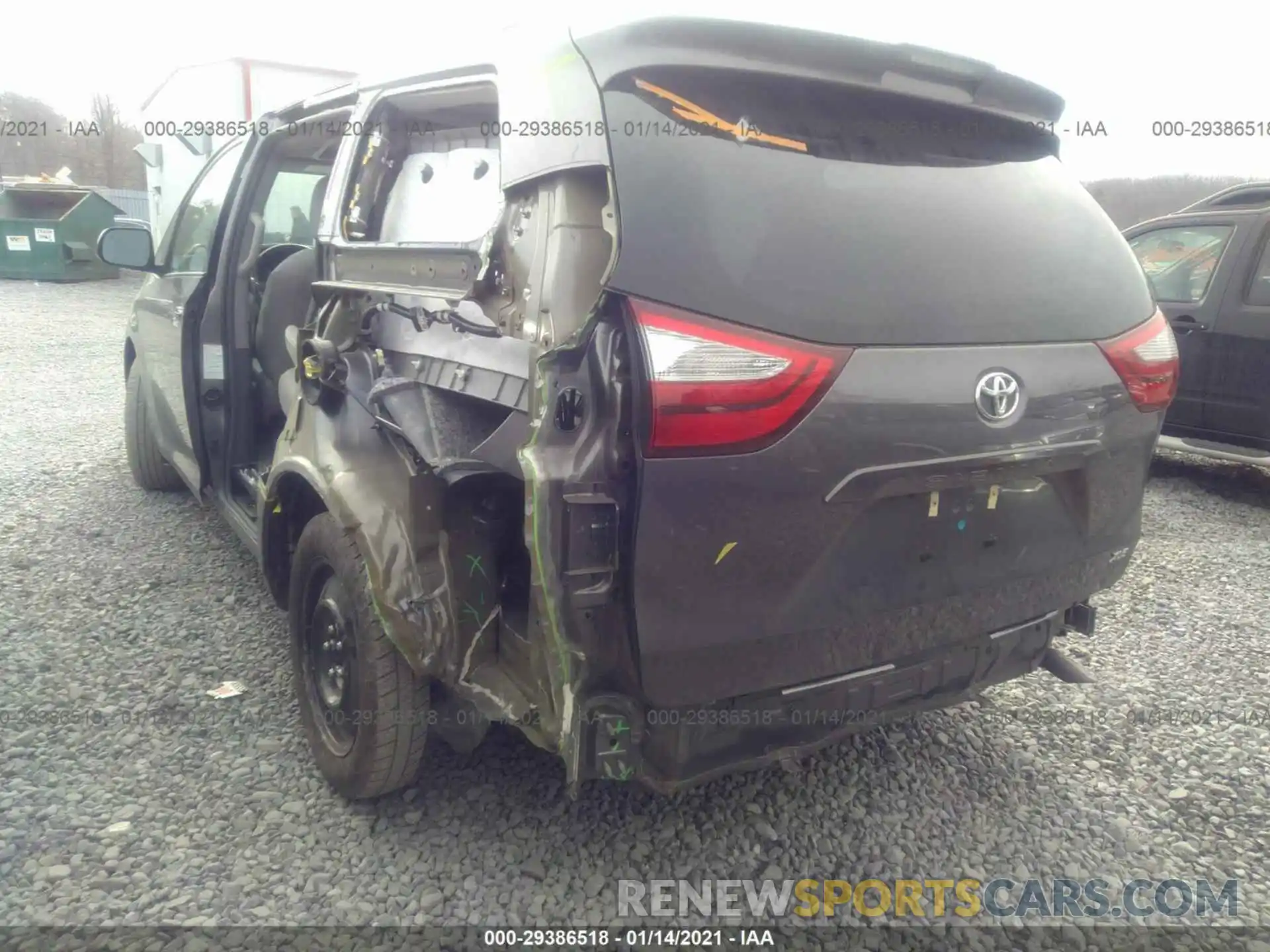 6 Photograph of a damaged car 5TDYZ3DC8KS008376 TOYOTA SIENNA 2019