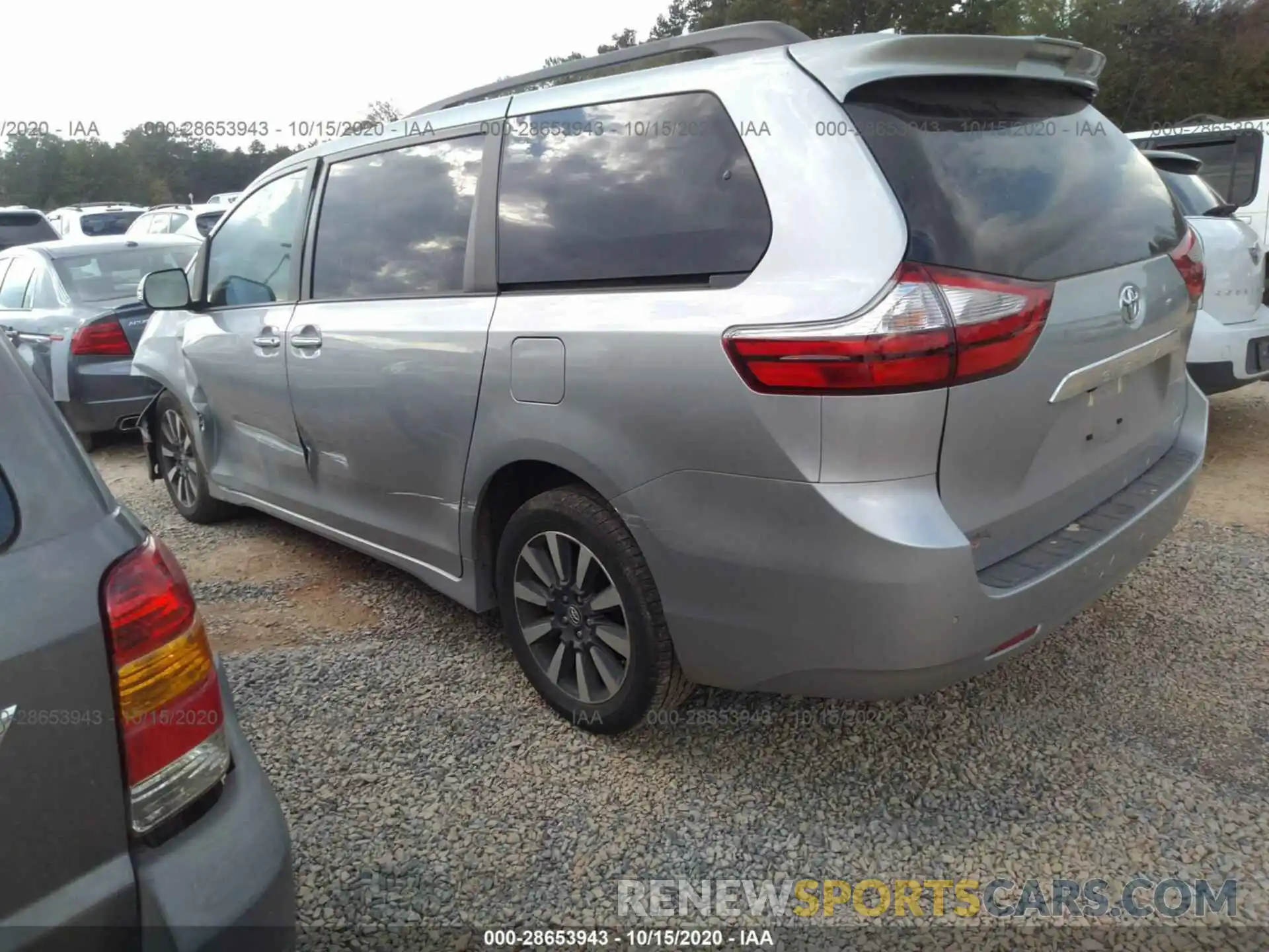 3 Фотография поврежденного автомобиля 5TDYZ3DC8KS967017 TOYOTA SIENNA 2019