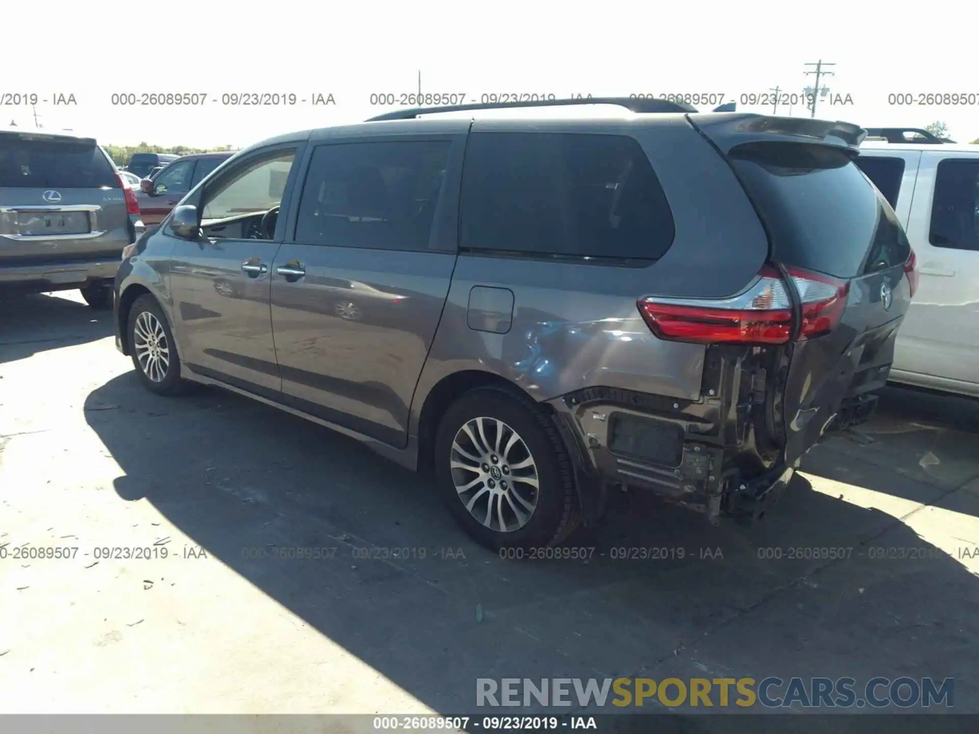 3 Фотография поврежденного автомобиля 5TDYZ3DC8KS968264 TOYOTA SIENNA 2019