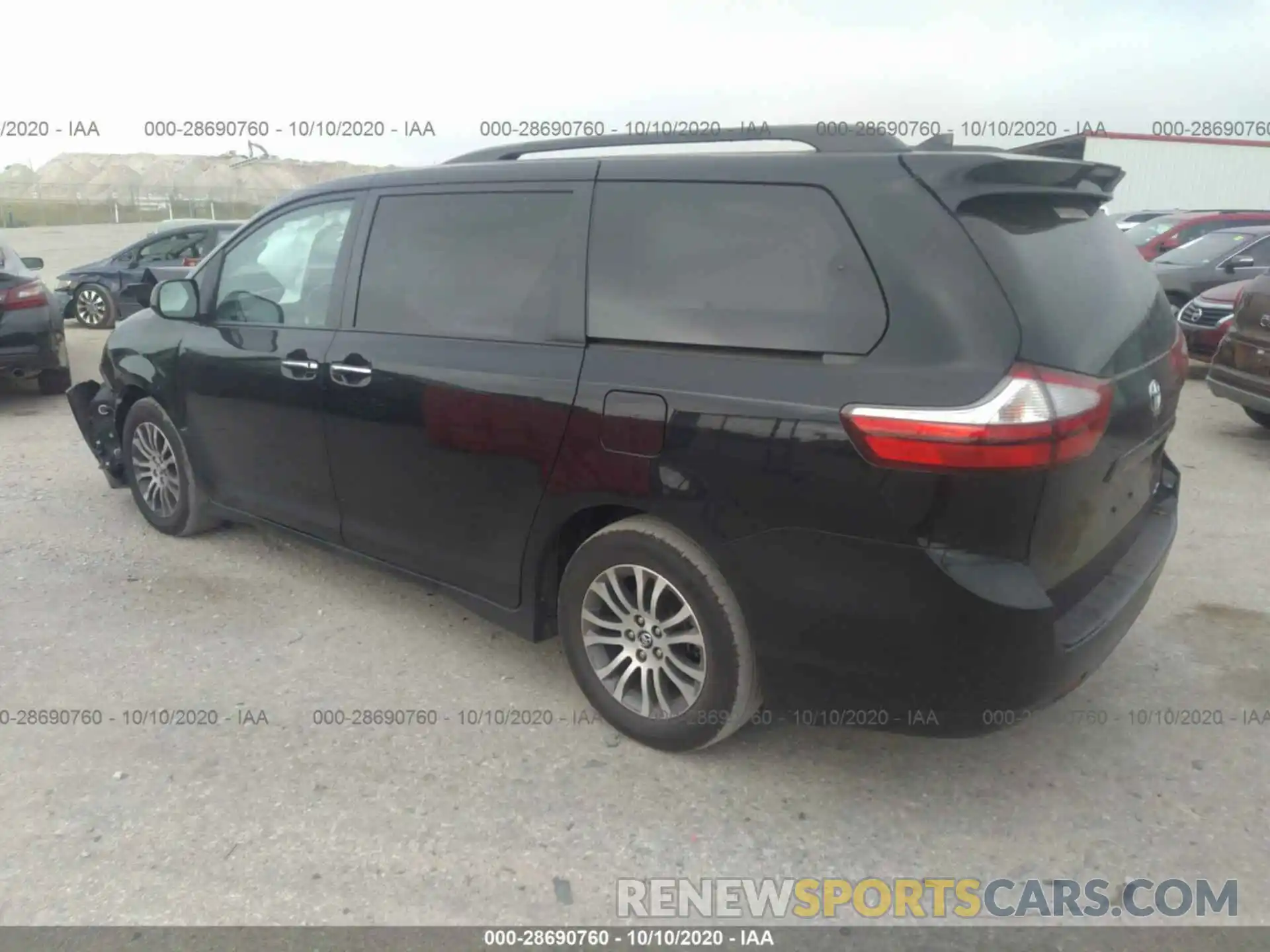 3 Фотография поврежденного автомобиля 5TDYZ3DC8KS979832 TOYOTA SIENNA 2019