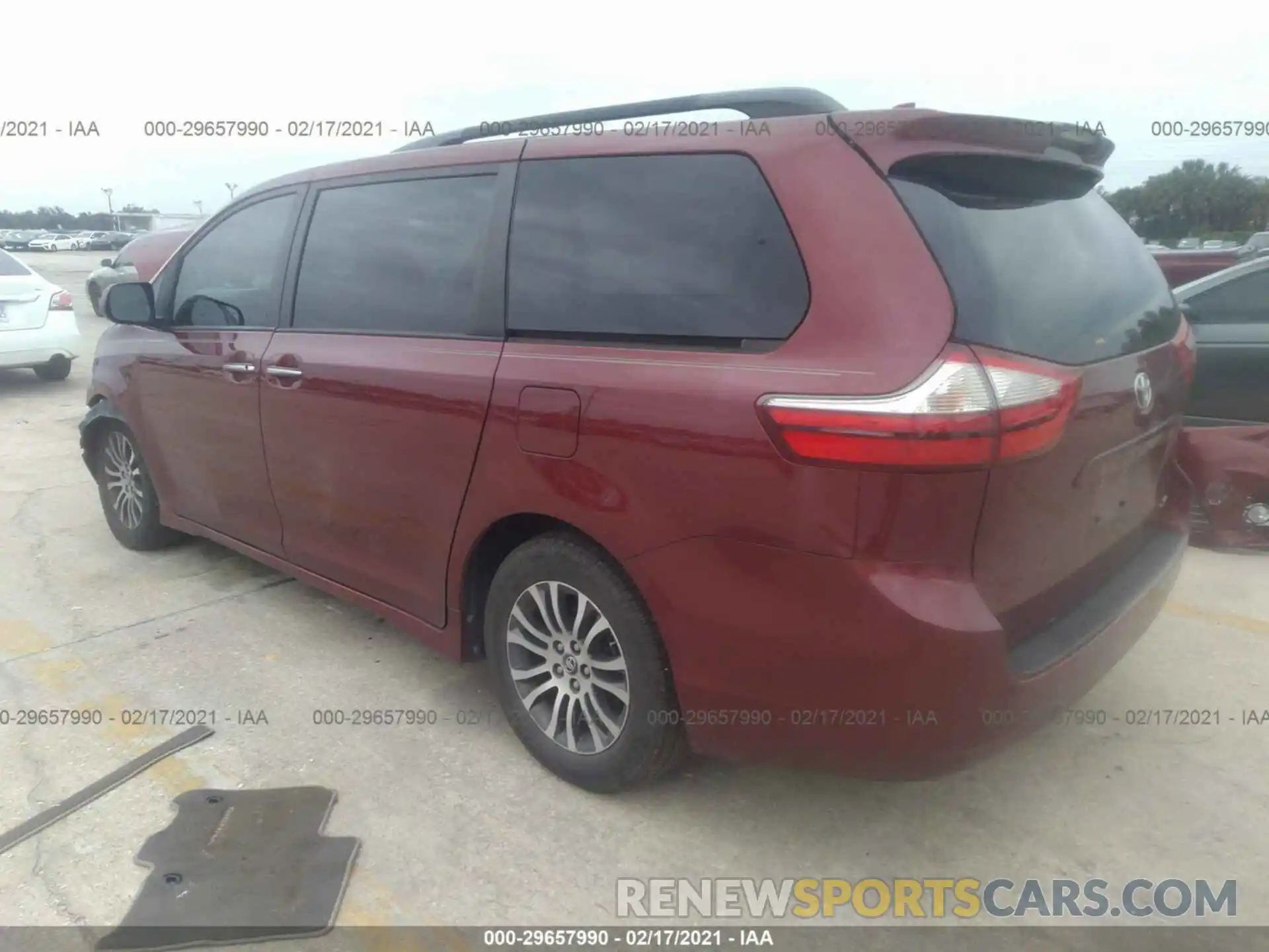 3 Фотография поврежденного автомобиля 5TDYZ3DC8KS996663 TOYOTA SIENNA 2019