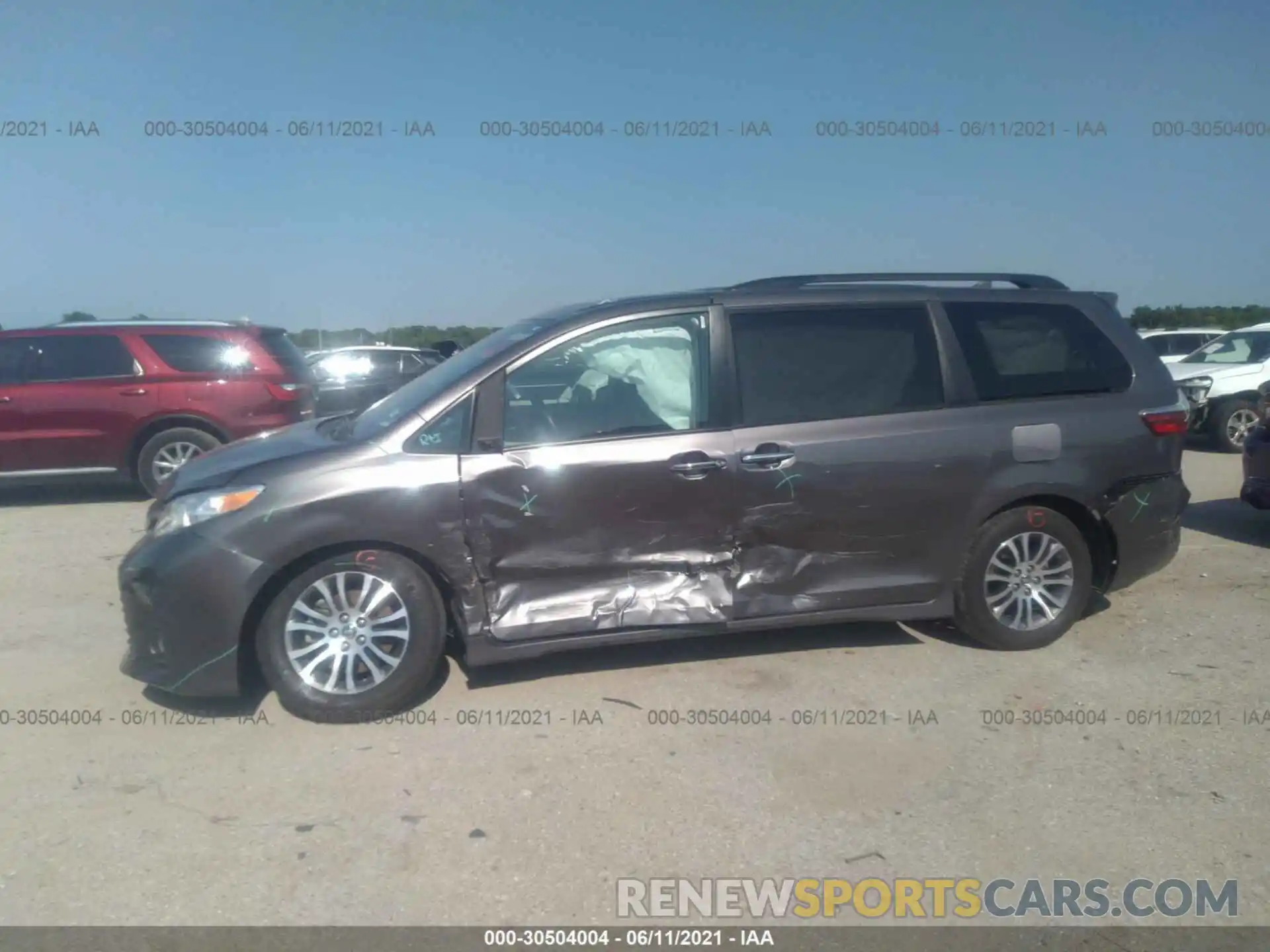 6 Фотография поврежденного автомобиля 5TDYZ3DC8KS996792 TOYOTA SIENNA 2019