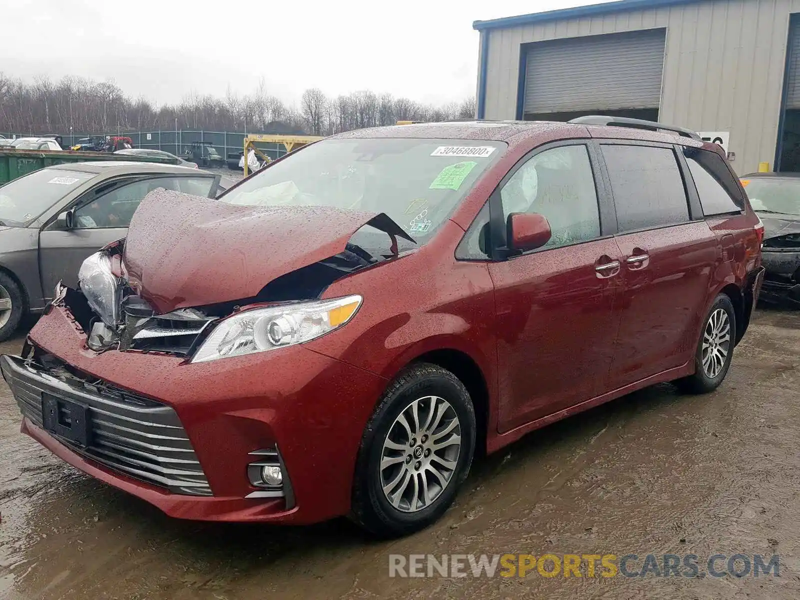 2 Photograph of a damaged car 5TDYZ3DC8KS998624 TOYOTA SIENNA 2019