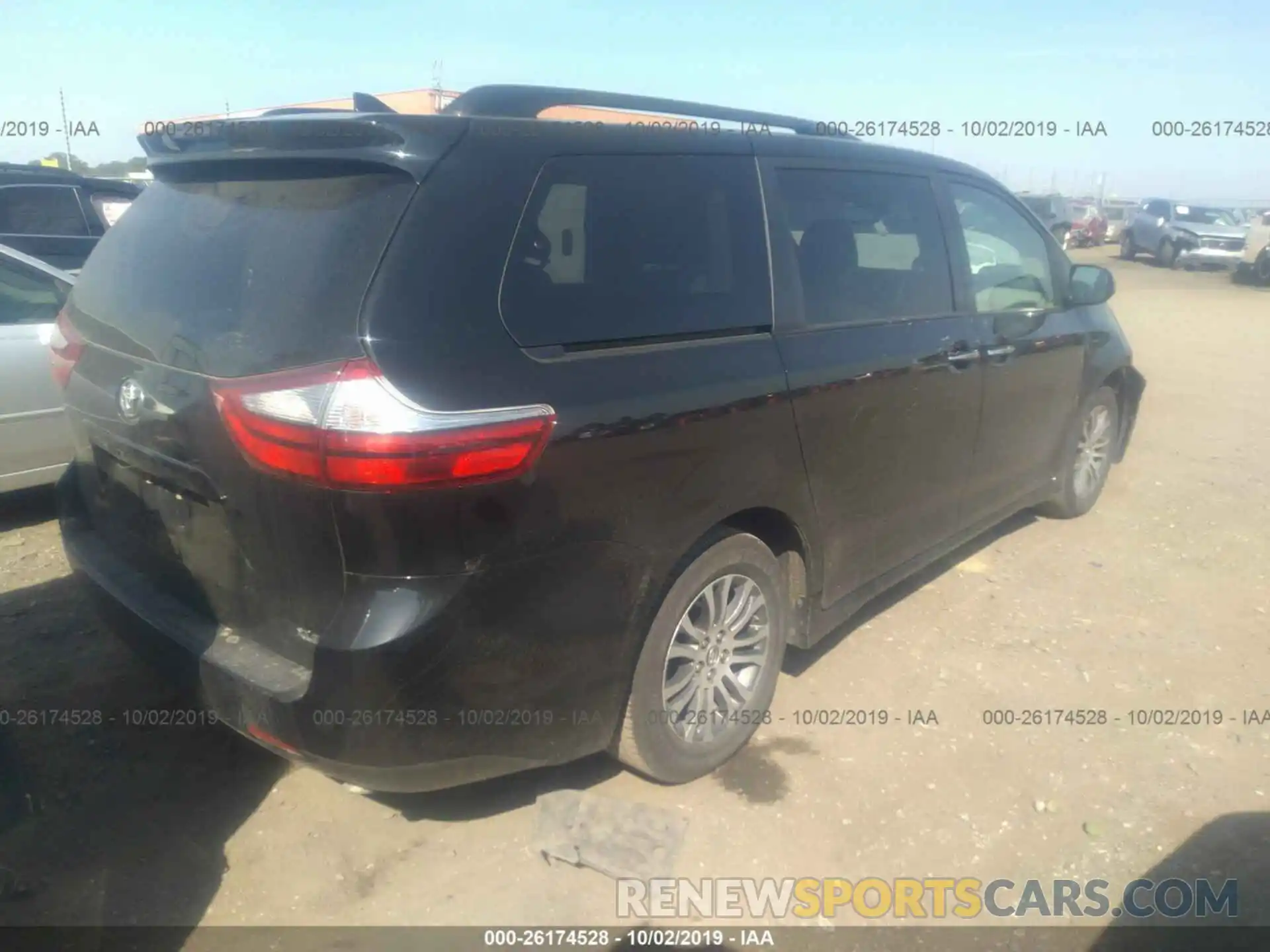 4 Фотография поврежденного автомобиля 5TDYZ3DC9KS001520 TOYOTA SIENNA 2019