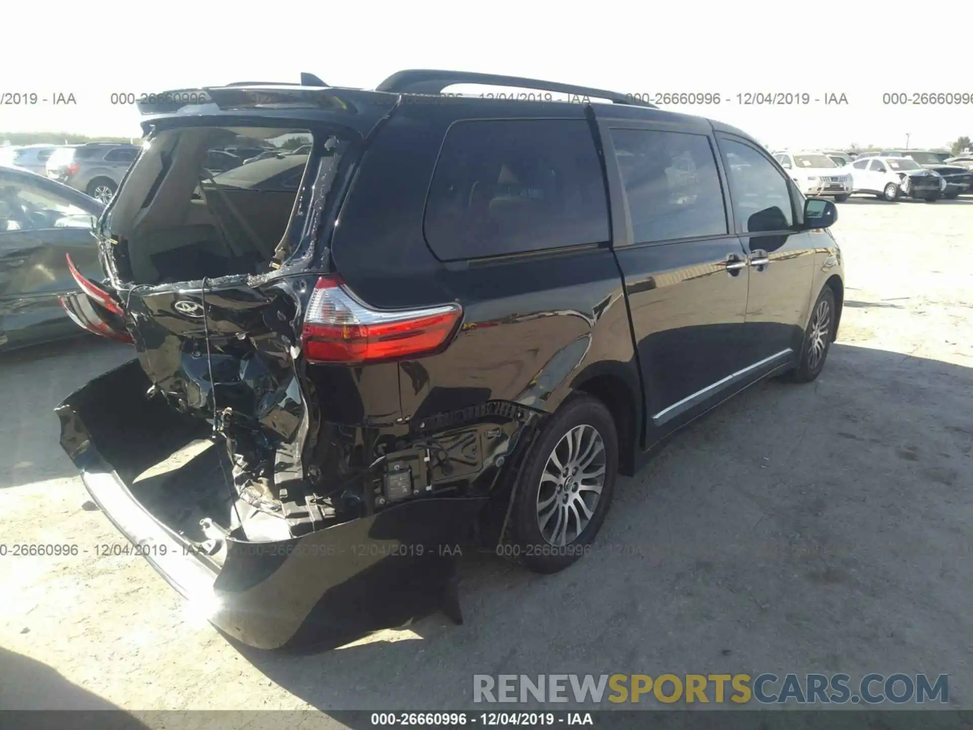 4 Фотография поврежденного автомобиля 5TDYZ3DC9KS968628 TOYOTA SIENNA 2019