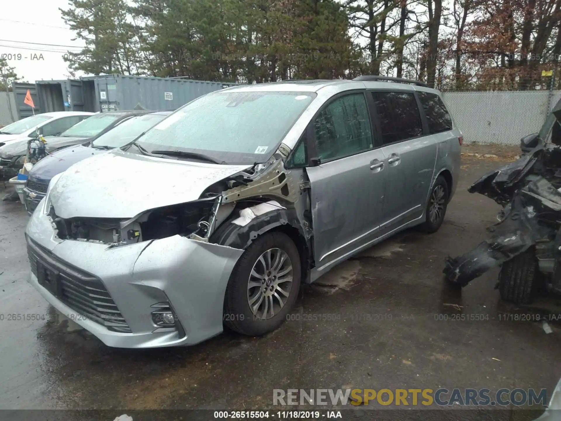 2 Фотография поврежденного автомобиля 5TDYZ3DC9KS972937 TOYOTA SIENNA 2019