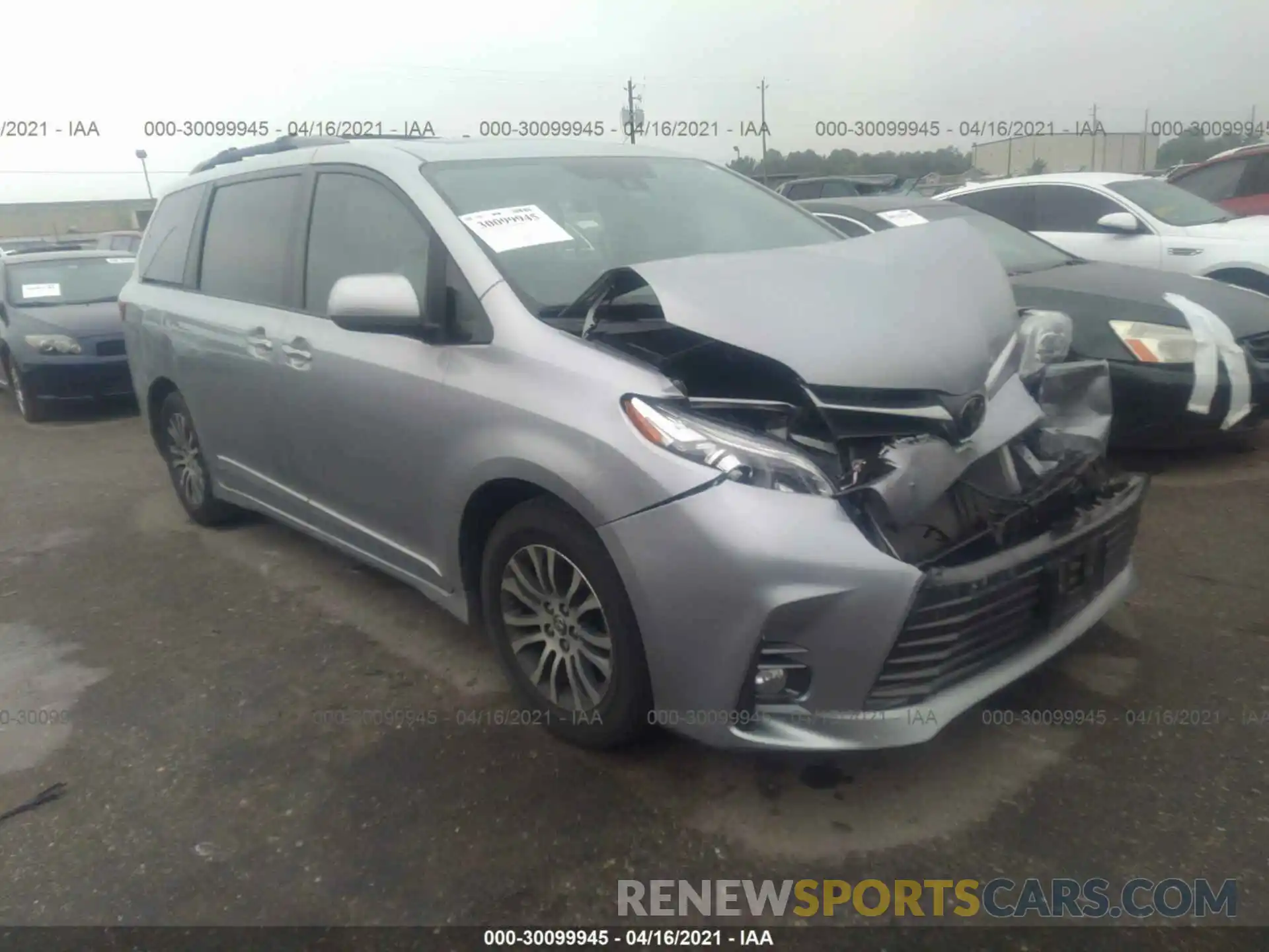 1 Photograph of a damaged car 5TDYZ3DC9KS979273 TOYOTA SIENNA 2019