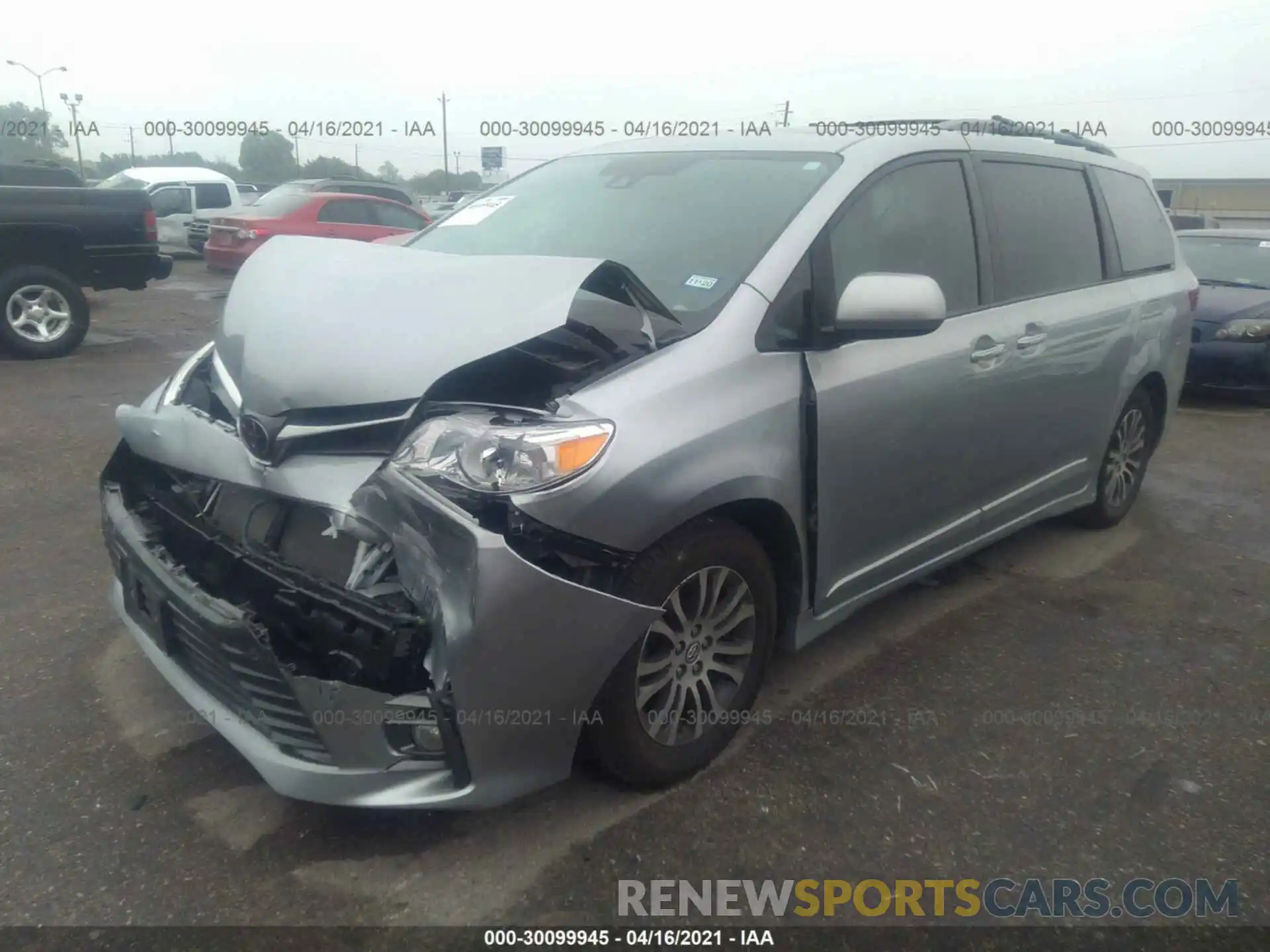 2 Photograph of a damaged car 5TDYZ3DC9KS979273 TOYOTA SIENNA 2019