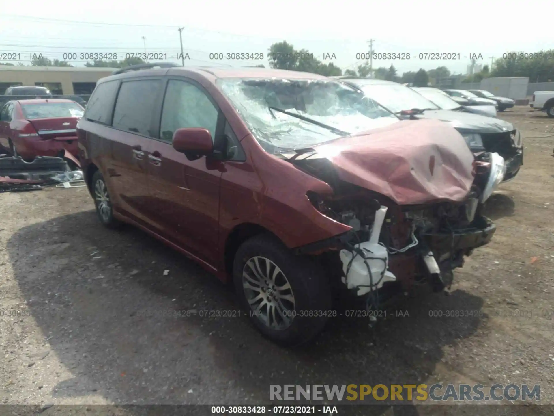 1 Photograph of a damaged car 5TDYZ3DC9KS979581 TOYOTA SIENNA 2019