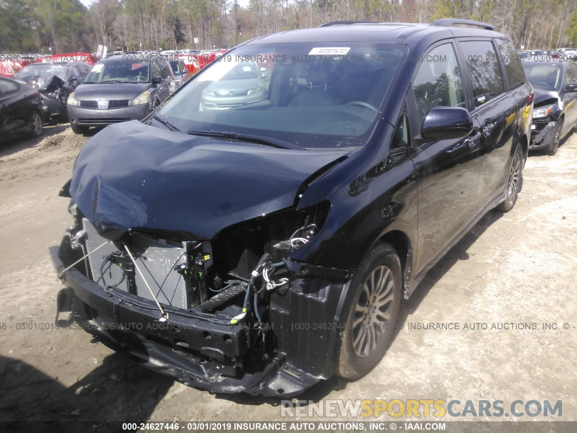 2 Фотография поврежденного автомобиля 5TDYZ3DC9KS989155 TOYOTA SIENNA 2019