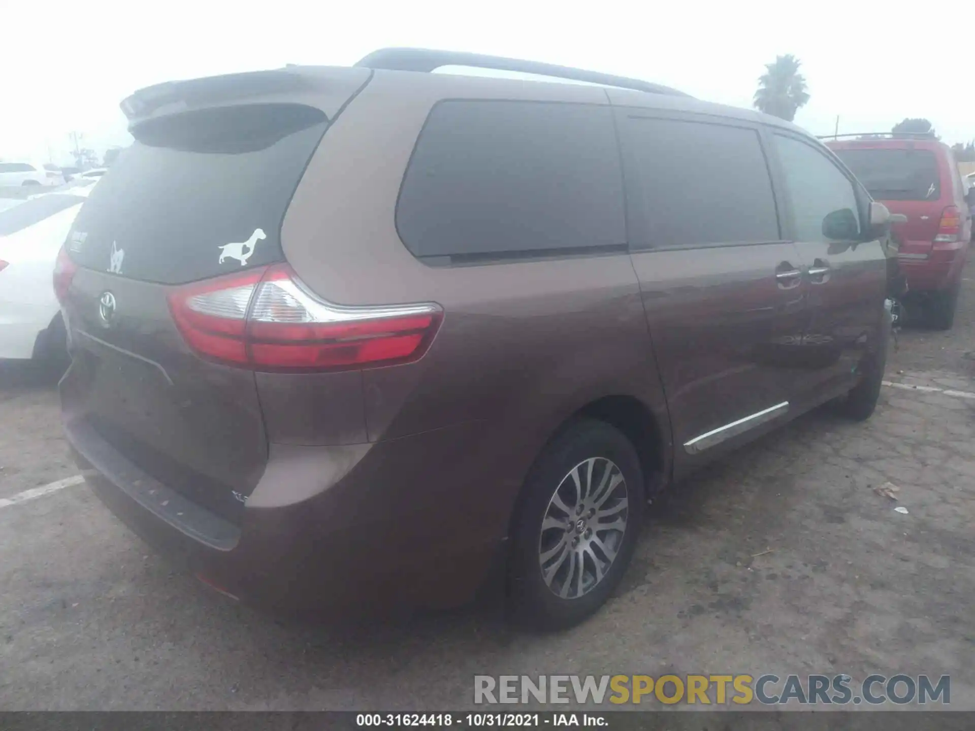 4 Фотография поврежденного автомобиля 5TDYZ3DCXKS001641 TOYOTA SIENNA 2019