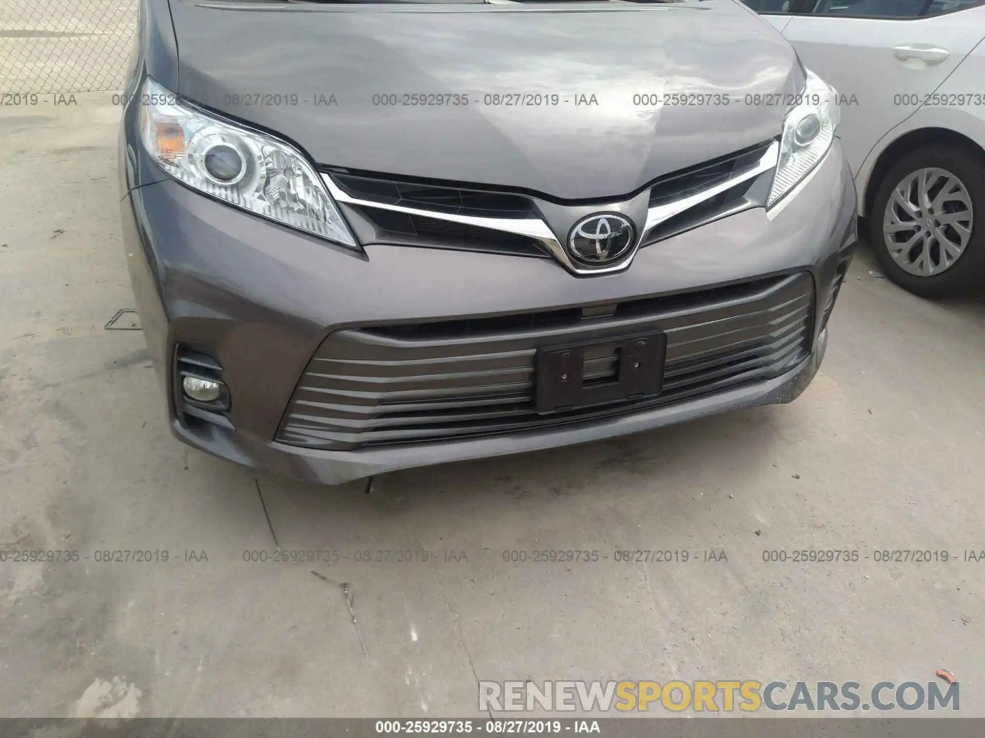 6 Фотография поврежденного автомобиля 5TDYZ3DCXKS013367 TOYOTA SIENNA 2019