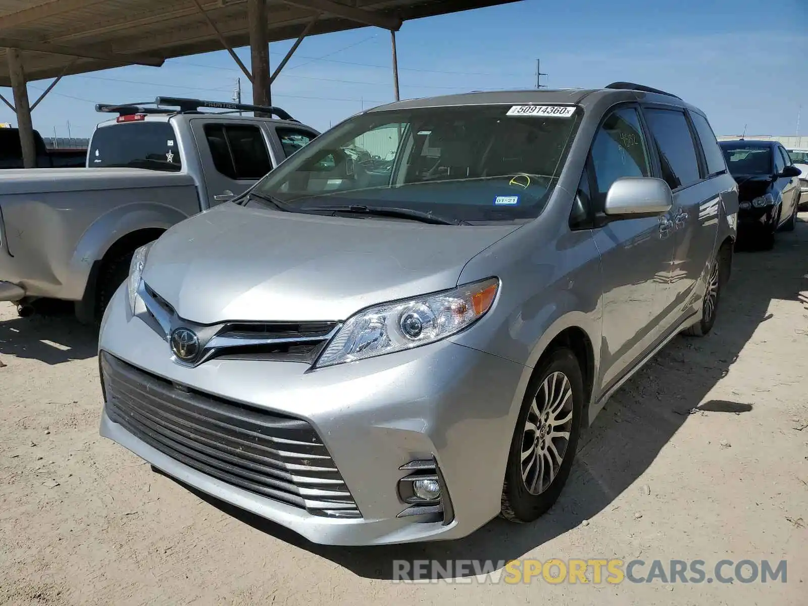 2 Фотография поврежденного автомобиля 5TDYZ3DCXKS014194 TOYOTA SIENNA 2019