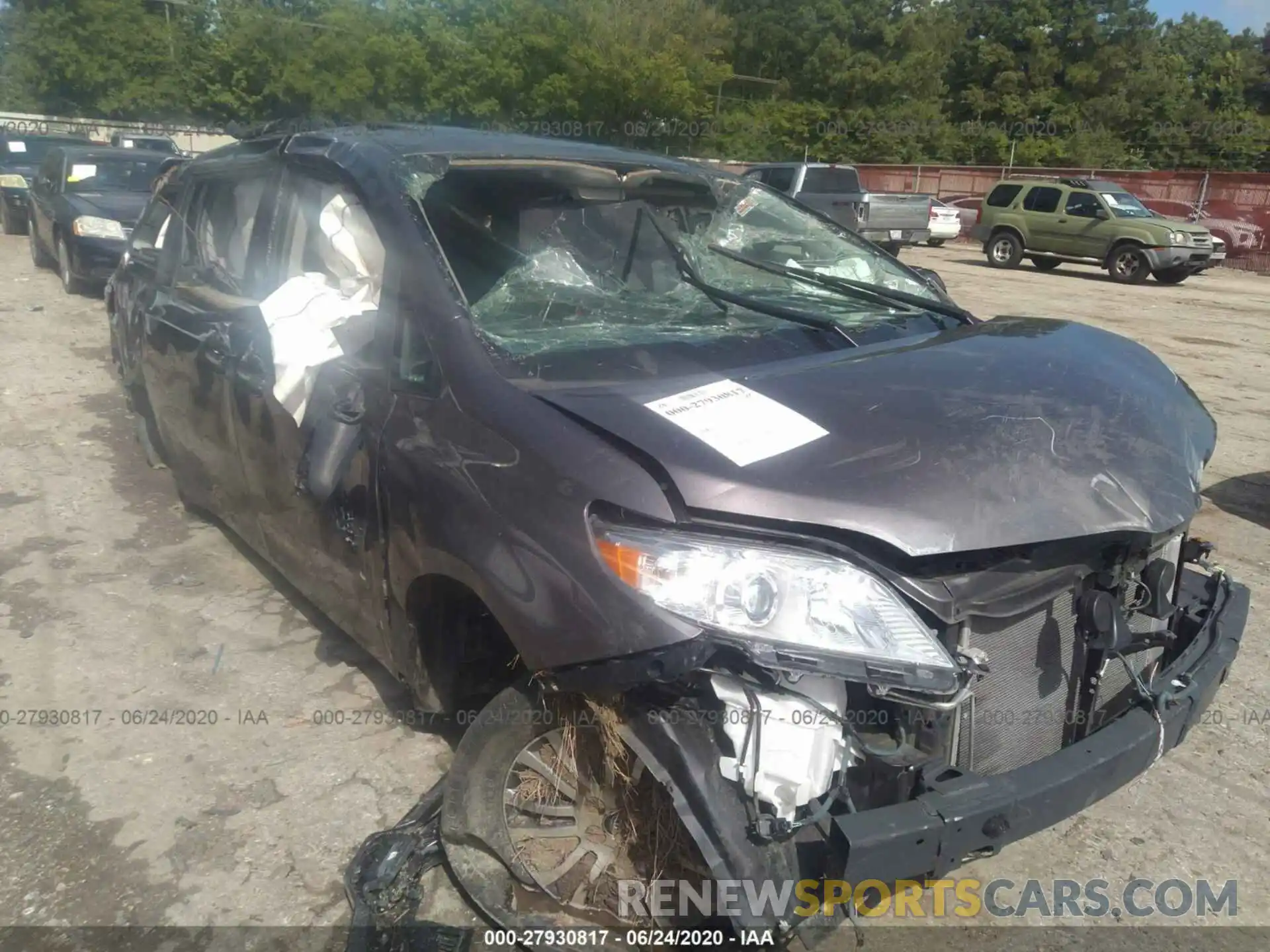 1 Photograph of a damaged car 5TDYZ3DCXKS015474 TOYOTA SIENNA 2019