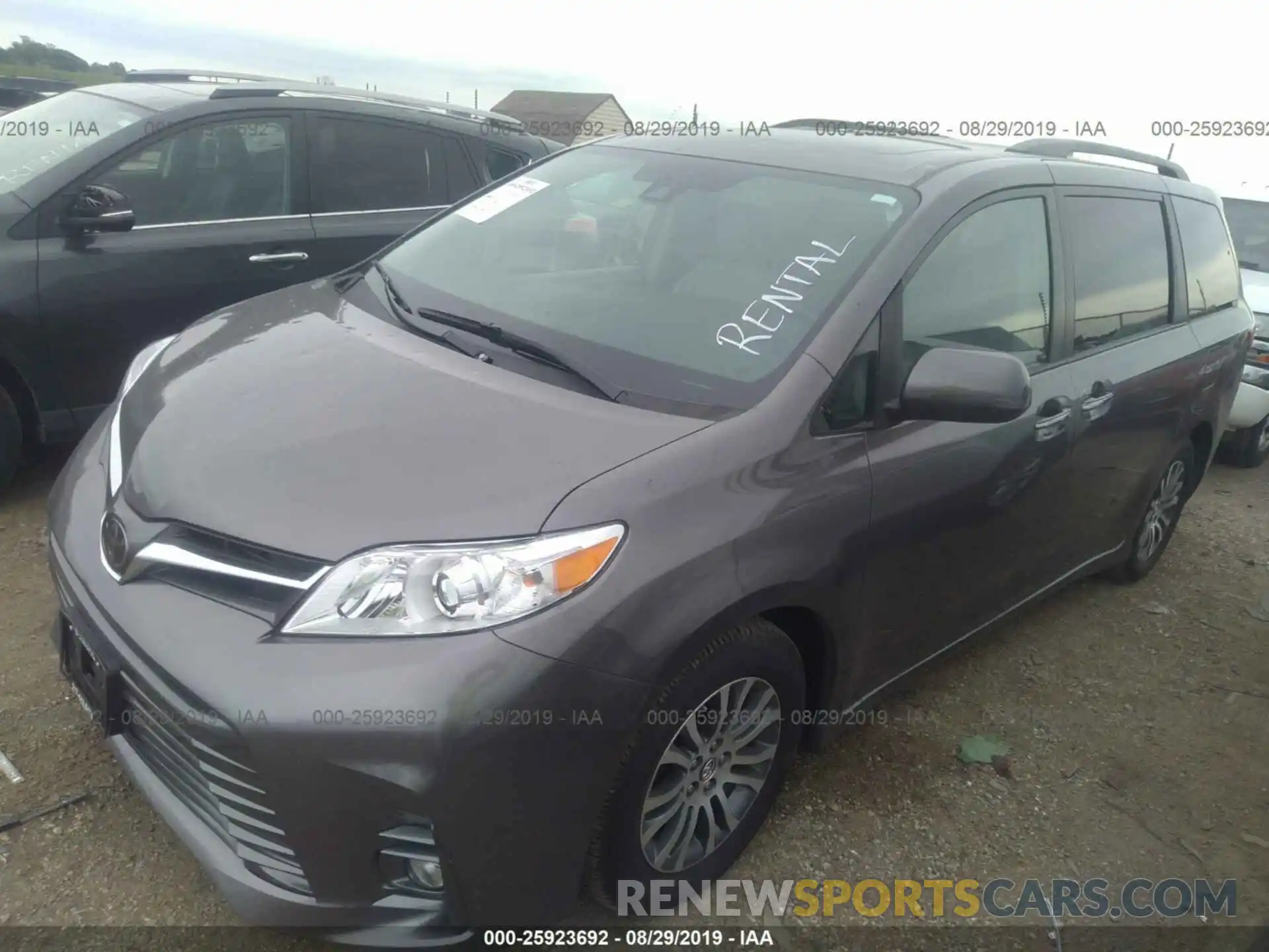 2 Фотография поврежденного автомобиля 5TDYZ3DCXKS017791 TOYOTA SIENNA 2019