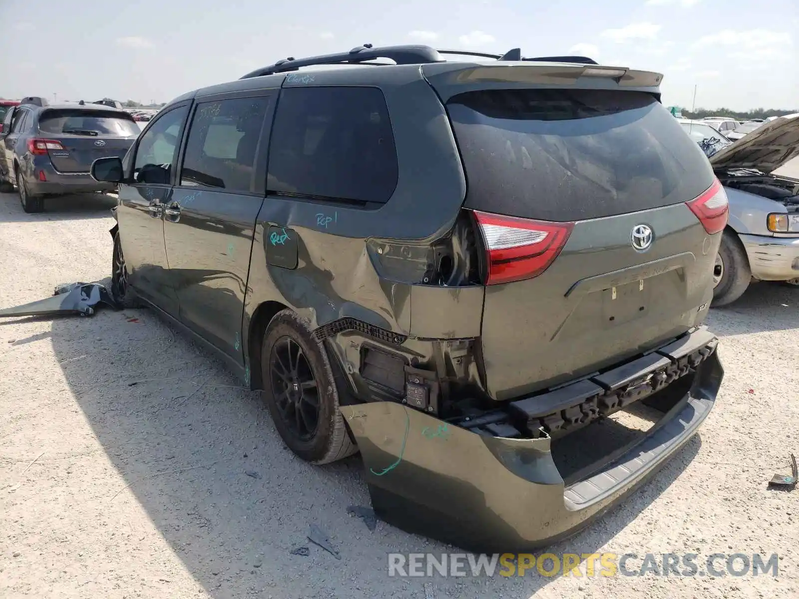 3 Фотография поврежденного автомобиля 5TDYZ3DCXKS966628 TOYOTA SIENNA 2019