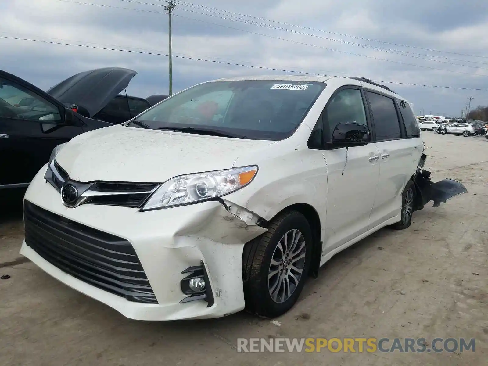 2 Фотография поврежденного автомобиля 5TDYZ3DCXKS968024 TOYOTA SIENNA 2019