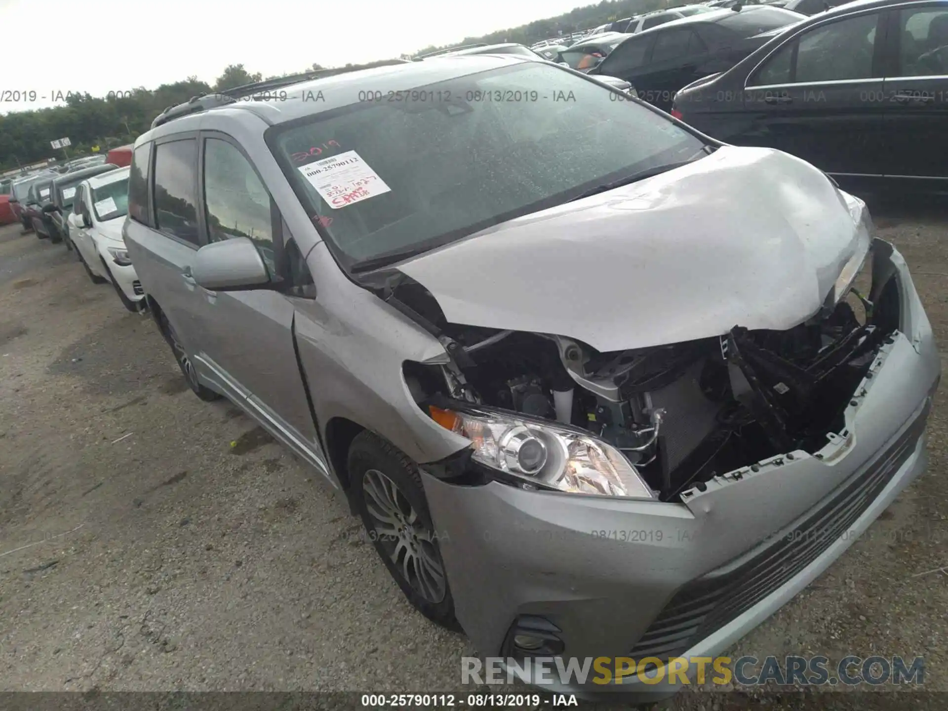 1 Photograph of a damaged car 5TDYZ3DCXKS968914 TOYOTA SIENNA 2019