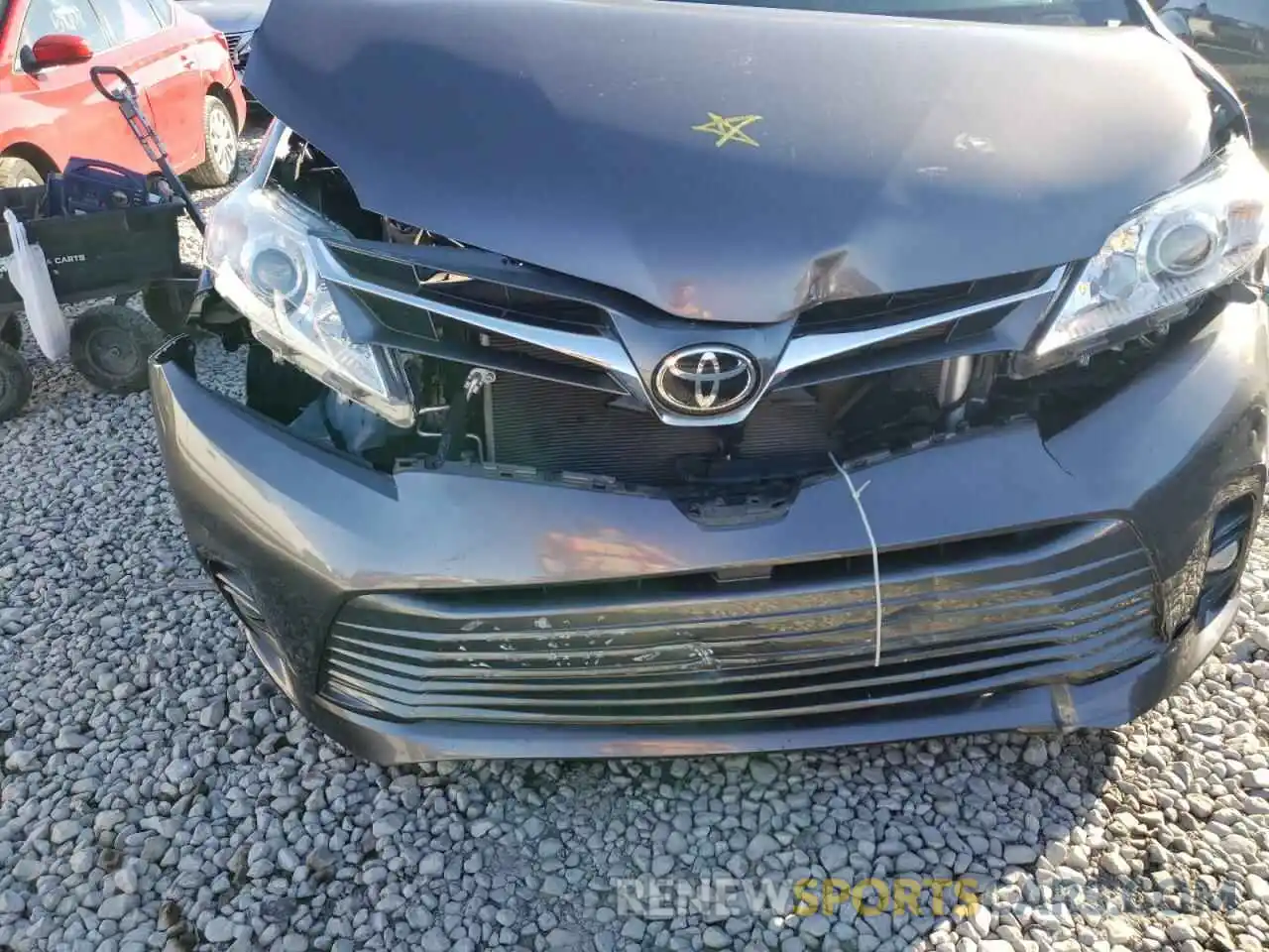 9 Фотография поврежденного автомобиля 5TDYZ3DCXKS992162 TOYOTA SIENNA 2019