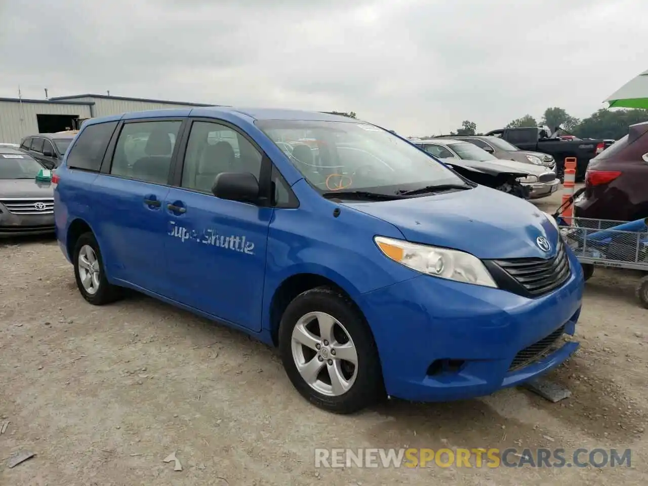 1 Photograph of a damaged car 5TDZK3DC9ES513159 TOYOTA SIENNA 2019