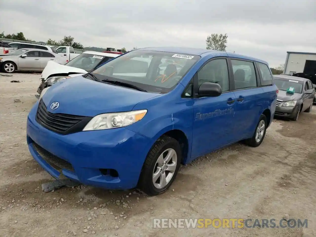 2 Photograph of a damaged car 5TDZK3DC9ES513159 TOYOTA SIENNA 2019