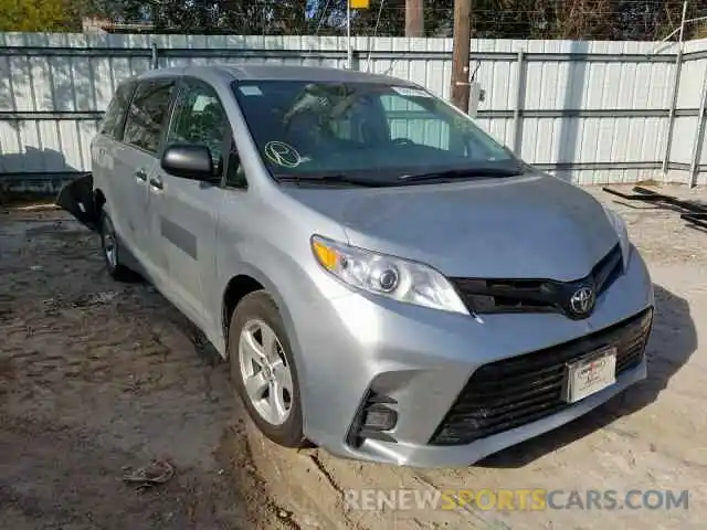 1 Photograph of a damaged car 5TDZZ3DC2KS015599 TOYOTA SIENNA 2019