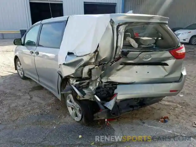 3 Photograph of a damaged car 5TDZZ3DC2KS015599 TOYOTA SIENNA 2019