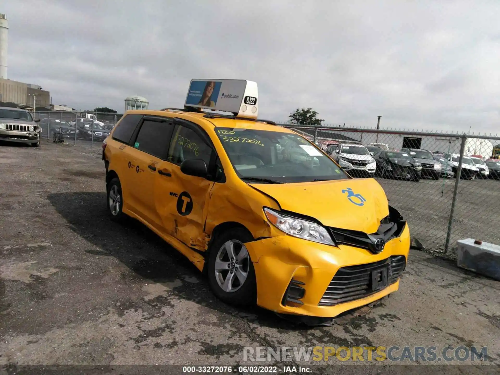 6 Фотография поврежденного автомобиля 5TDZZ3DC3KS018172 TOYOTA SIENNA 2019