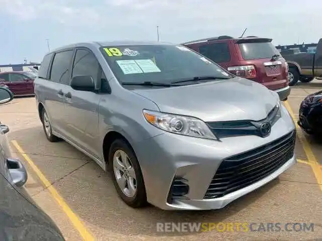 1 Photograph of a damaged car 5TDZZ3DC5KS003768 TOYOTA SIENNA 2019