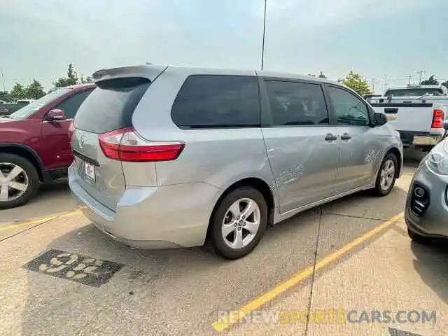 4 Photograph of a damaged car 5TDZZ3DC5KS003768 TOYOTA SIENNA 2019