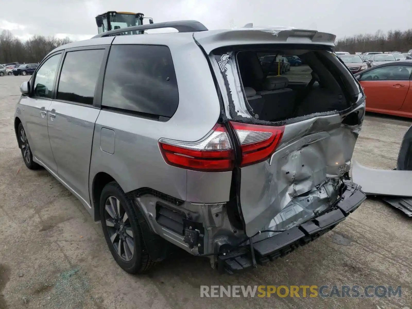 3 Фотография поврежденного автомобиля 5TDDZ3DC0LS230393 TOYOTA SIENNA 2020