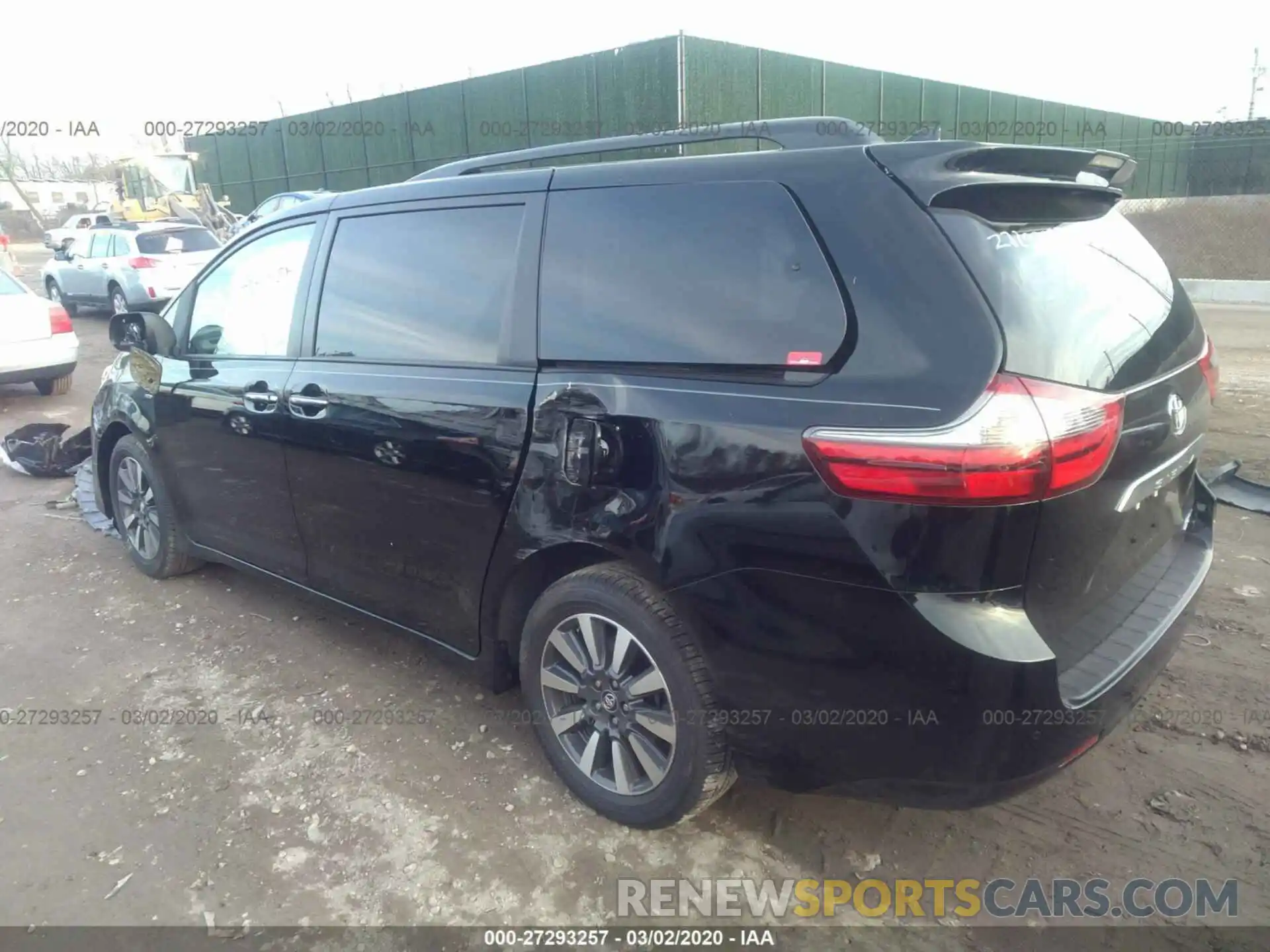 3 Фотография поврежденного автомобиля 5TDDZ3DC0LS236274 TOYOTA SIENNA 2020