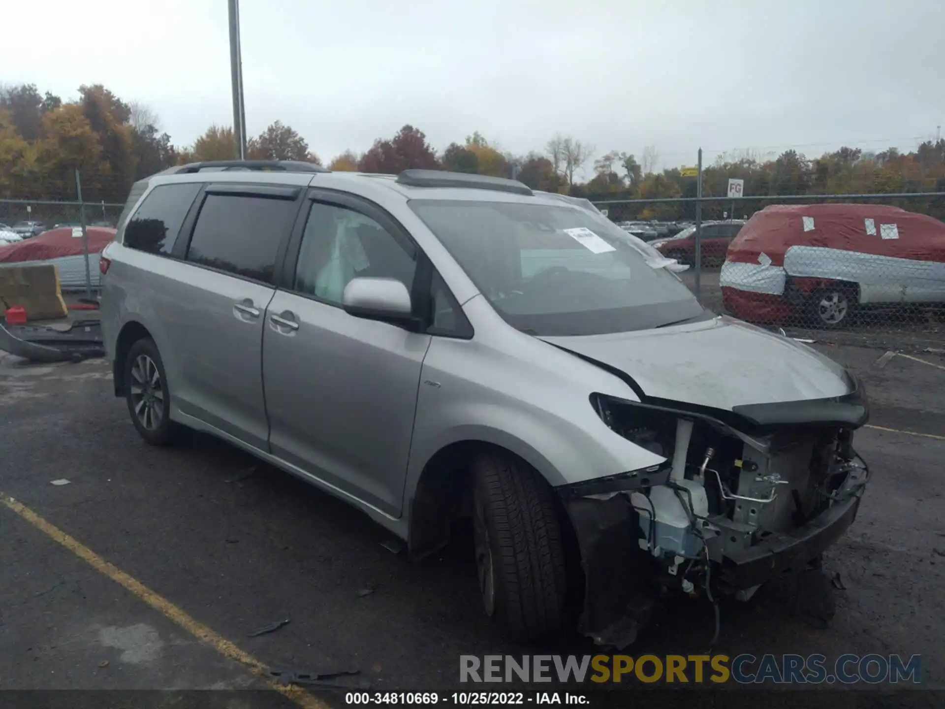 1 Photograph of a damaged car 5TDDZ3DC1LS232699 TOYOTA SIENNA 2020