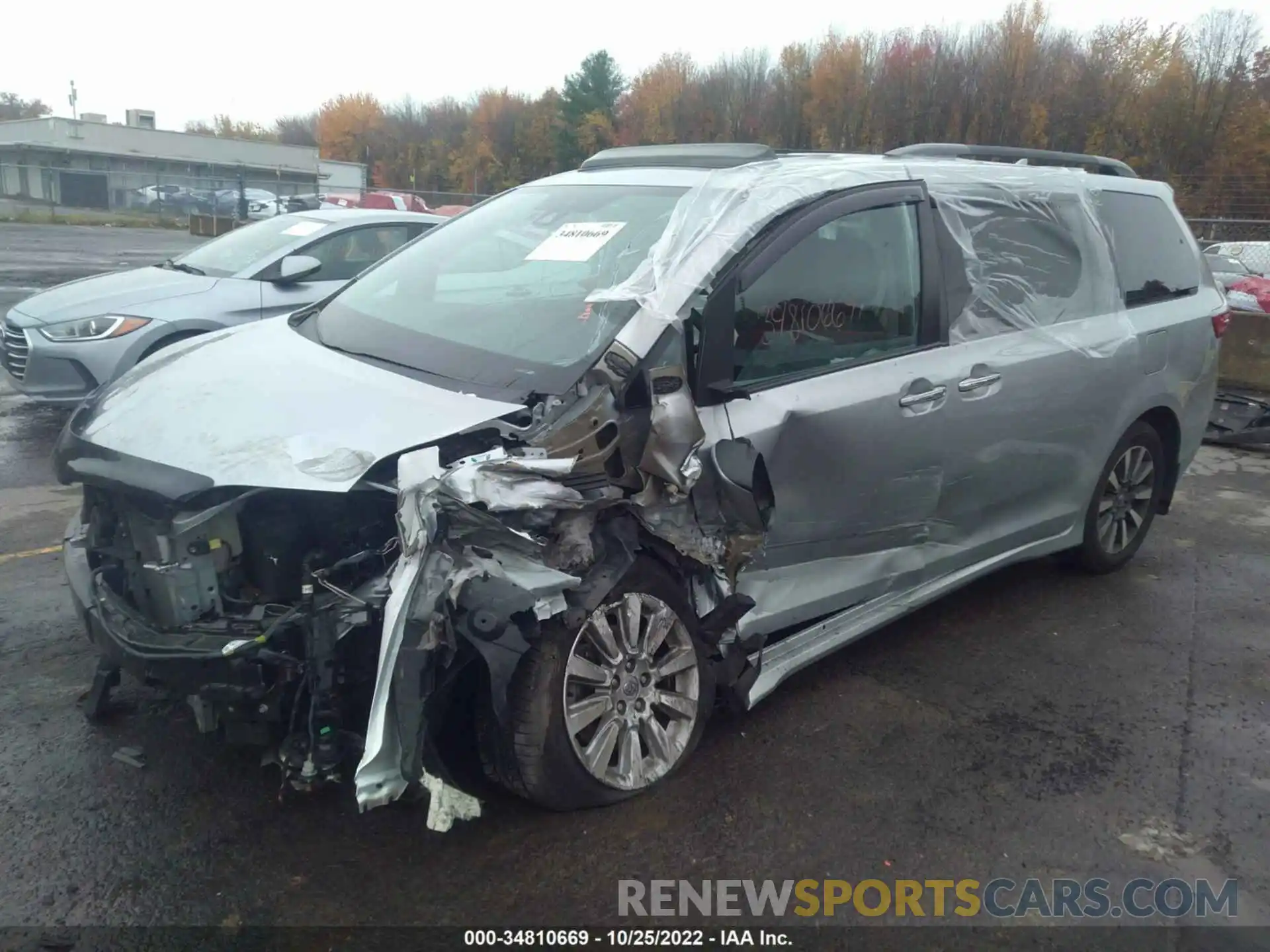 2 Photograph of a damaged car 5TDDZ3DC1LS232699 TOYOTA SIENNA 2020