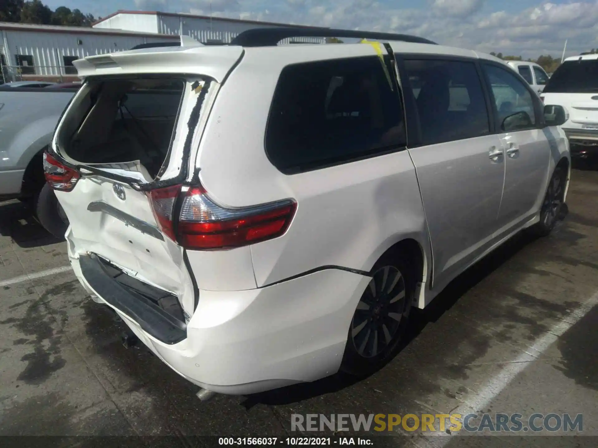 4 Фотография поврежденного автомобиля 5TDDZ3DC1LS234470 TOYOTA SIENNA 2020