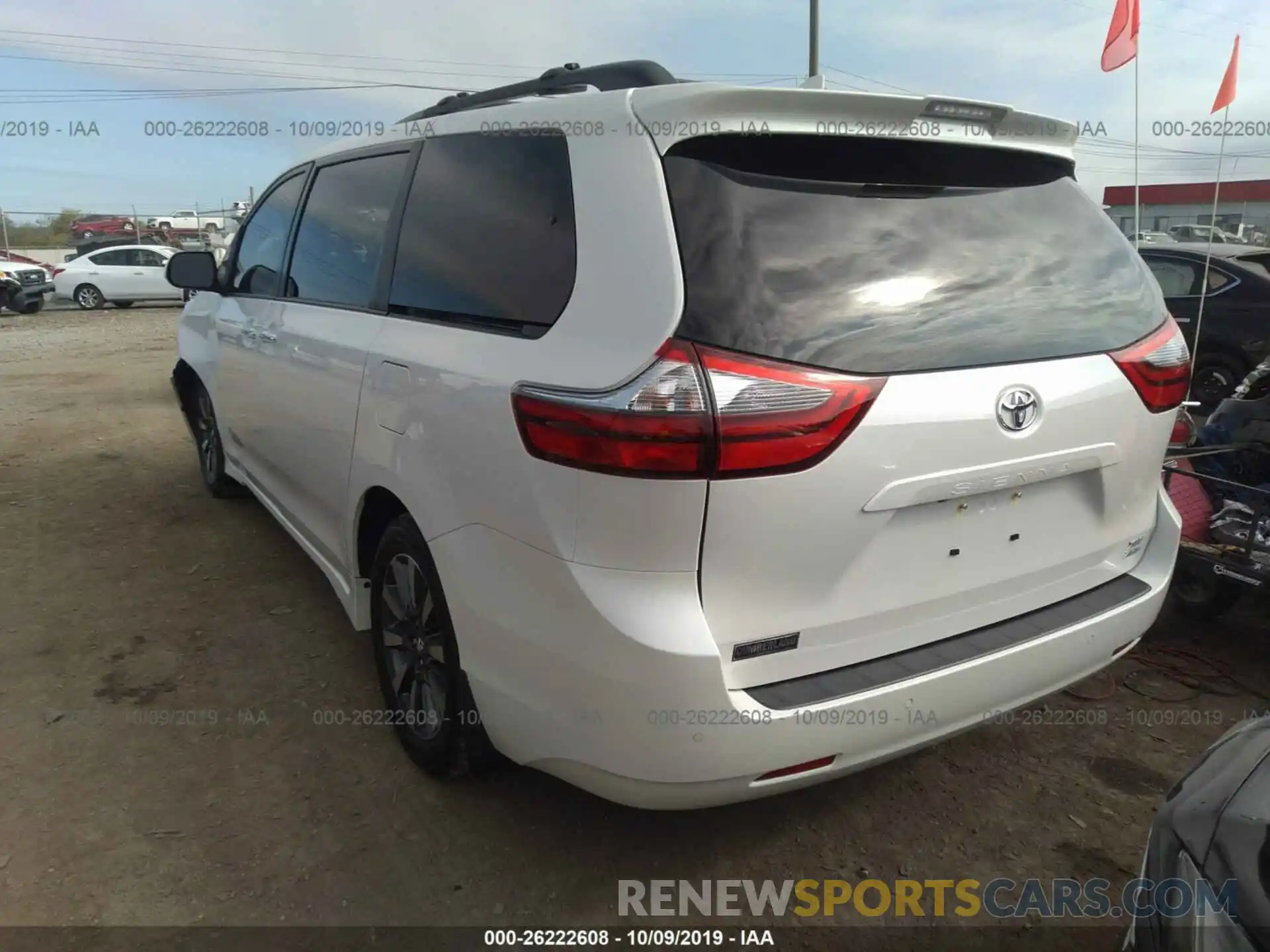 3 Фотография поврежденного автомобиля 5TDDZ3DC3LS228749 TOYOTA SIENNA 2020