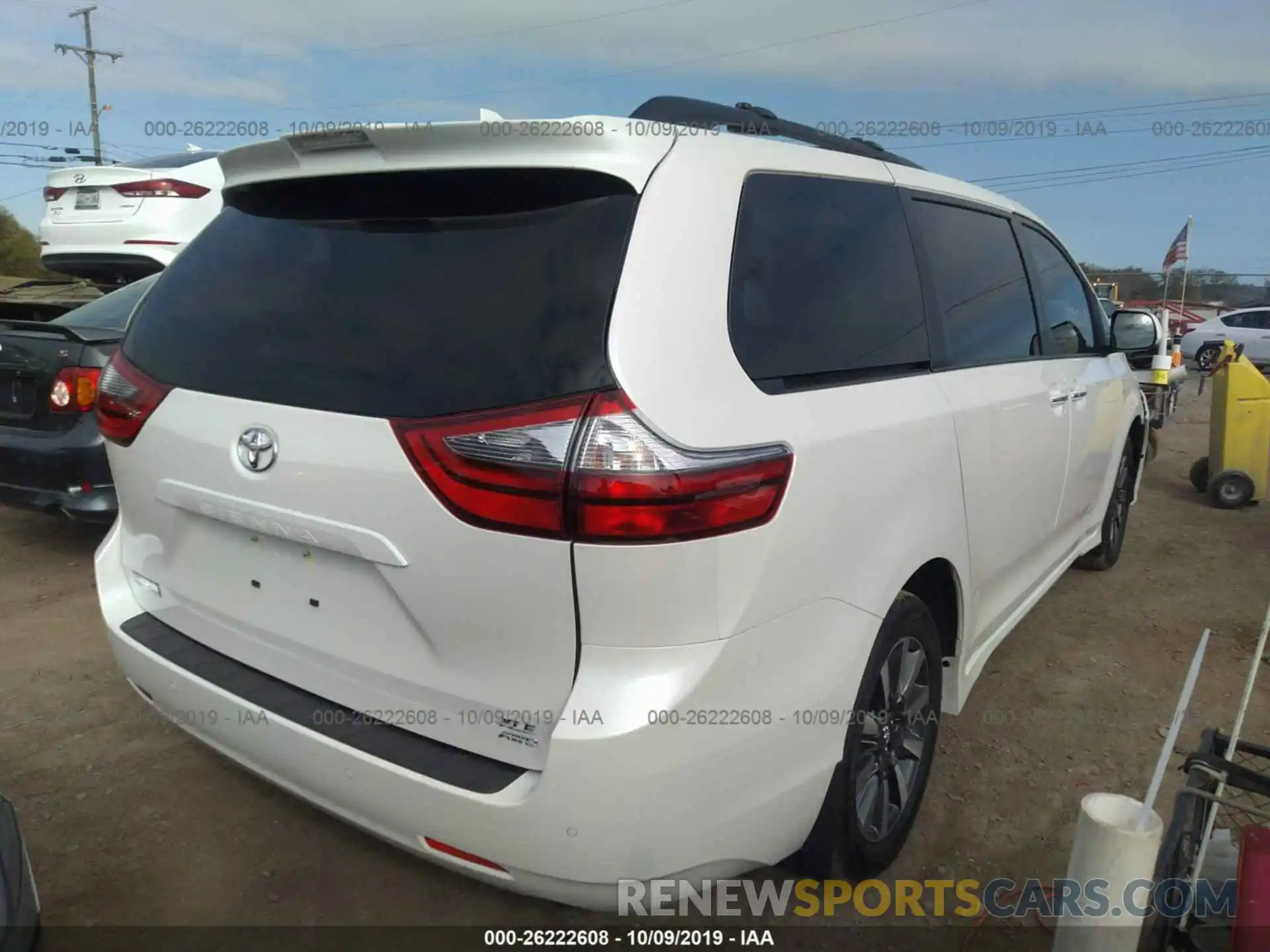 4 Фотография поврежденного автомобиля 5TDDZ3DC3LS228749 TOYOTA SIENNA 2020